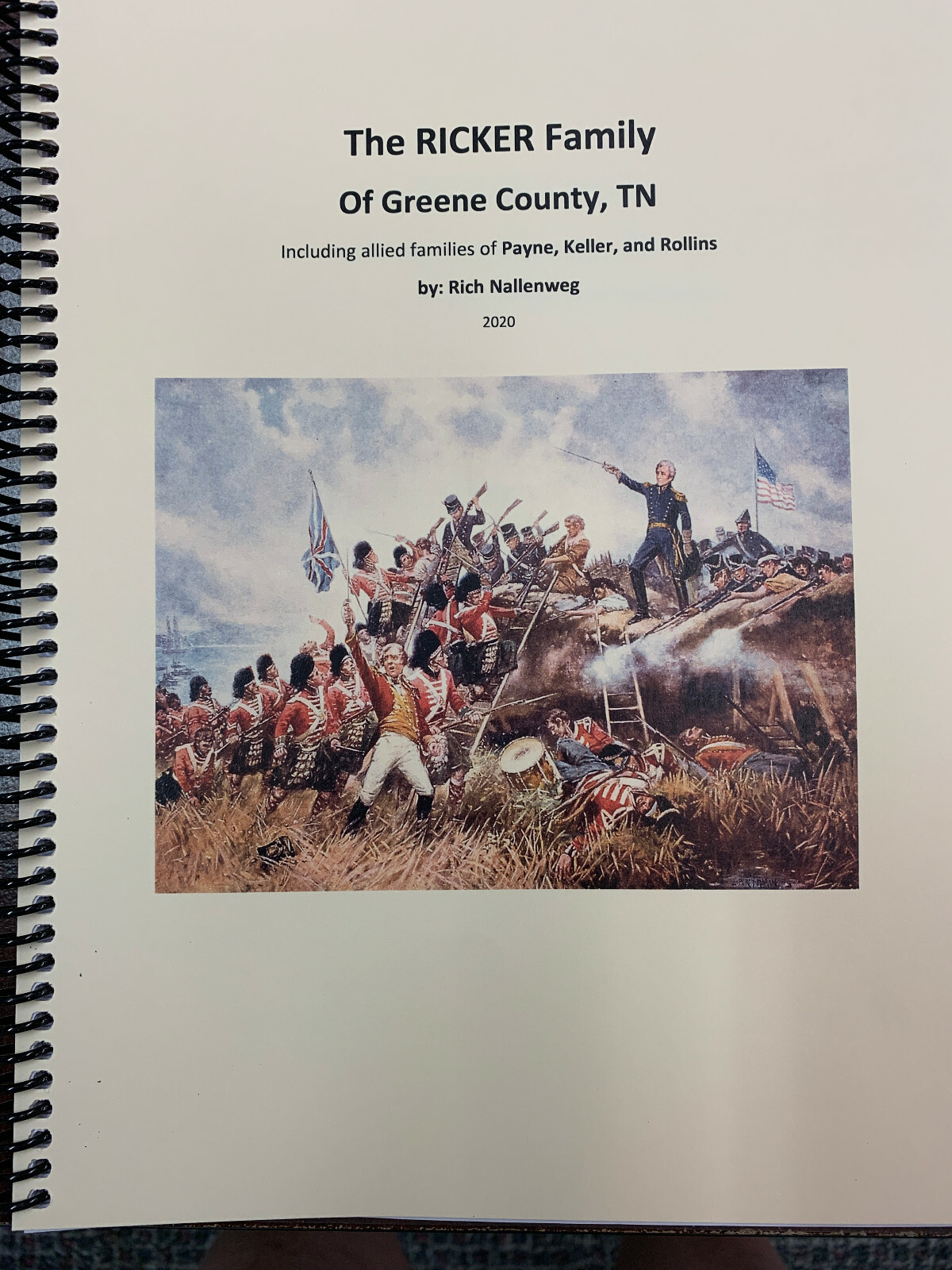 Ricker Family of Greene County, TN BOOK with Payne, Keller, & Rollins