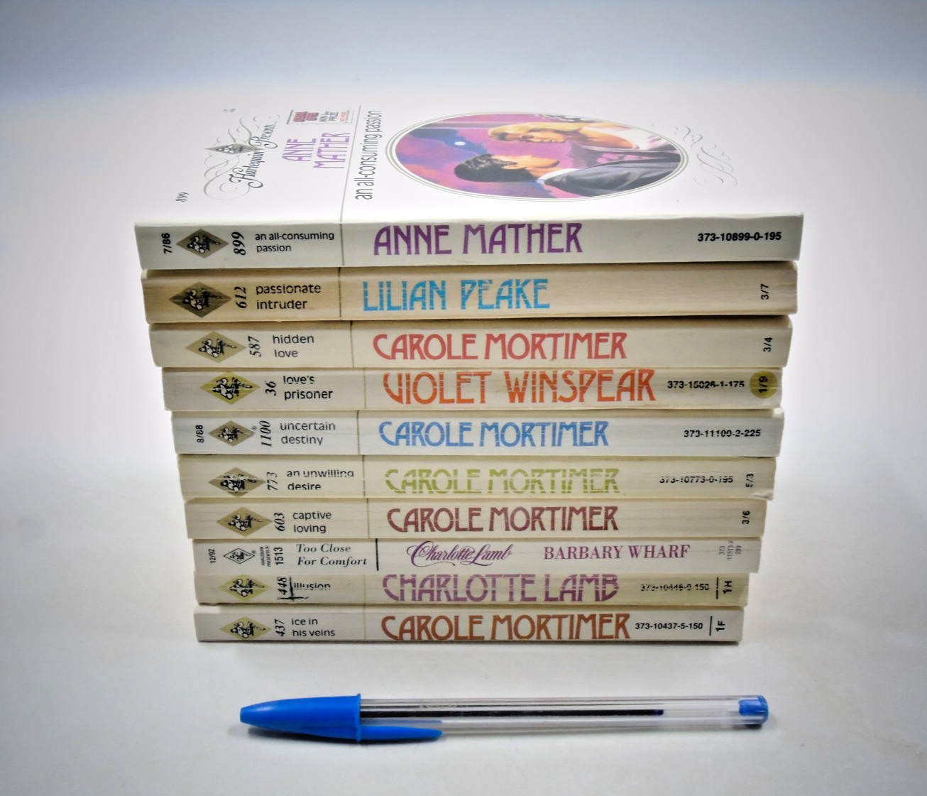 Lot Of 10 Vintage Harlequin Romance Paperback Books, See Description For Details