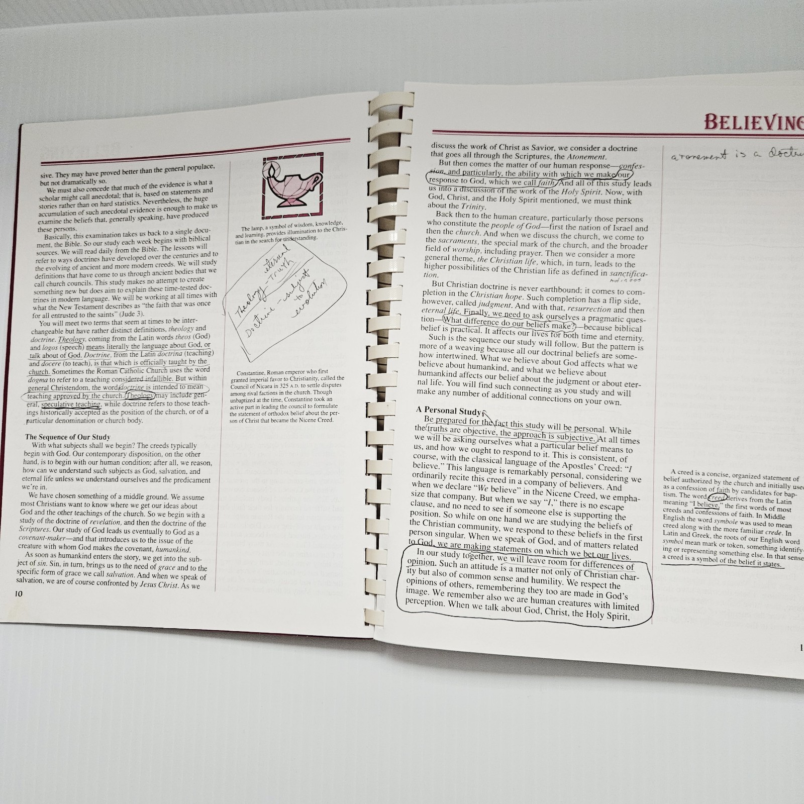 Christian Believer Book Knowing God with Heart and Mind Bible Study Manual