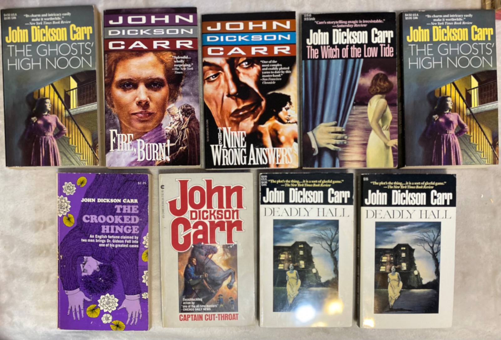 John Dickson Carr Carter Dickson BUY AS MANY LIKE NEW PB & GET $4.75 FLAT SHIP#8