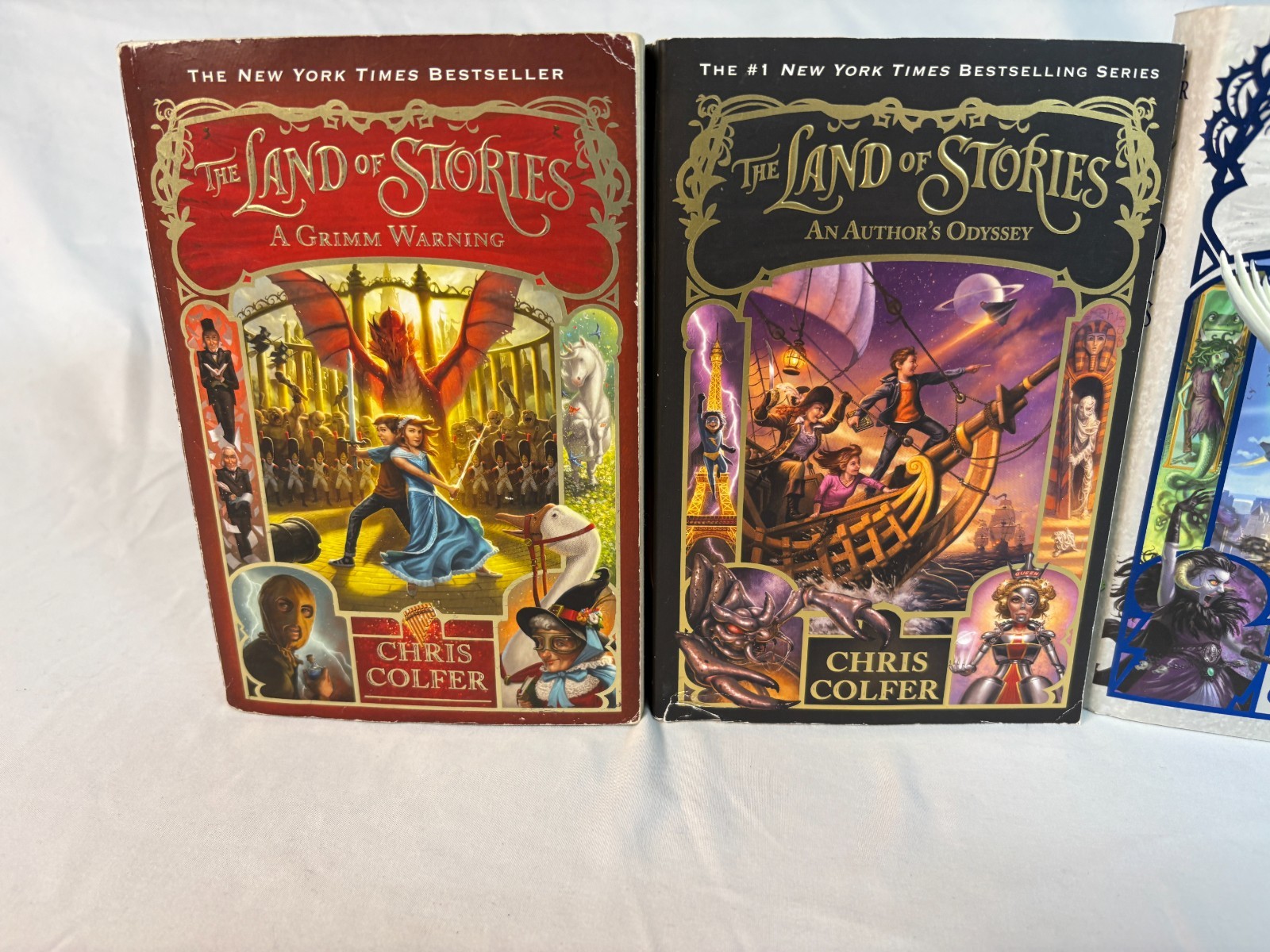 Mixed Lot Of 5 Land Of Stories Chris Colfer Soft & Hardcover Books 2 3 4 5 6
