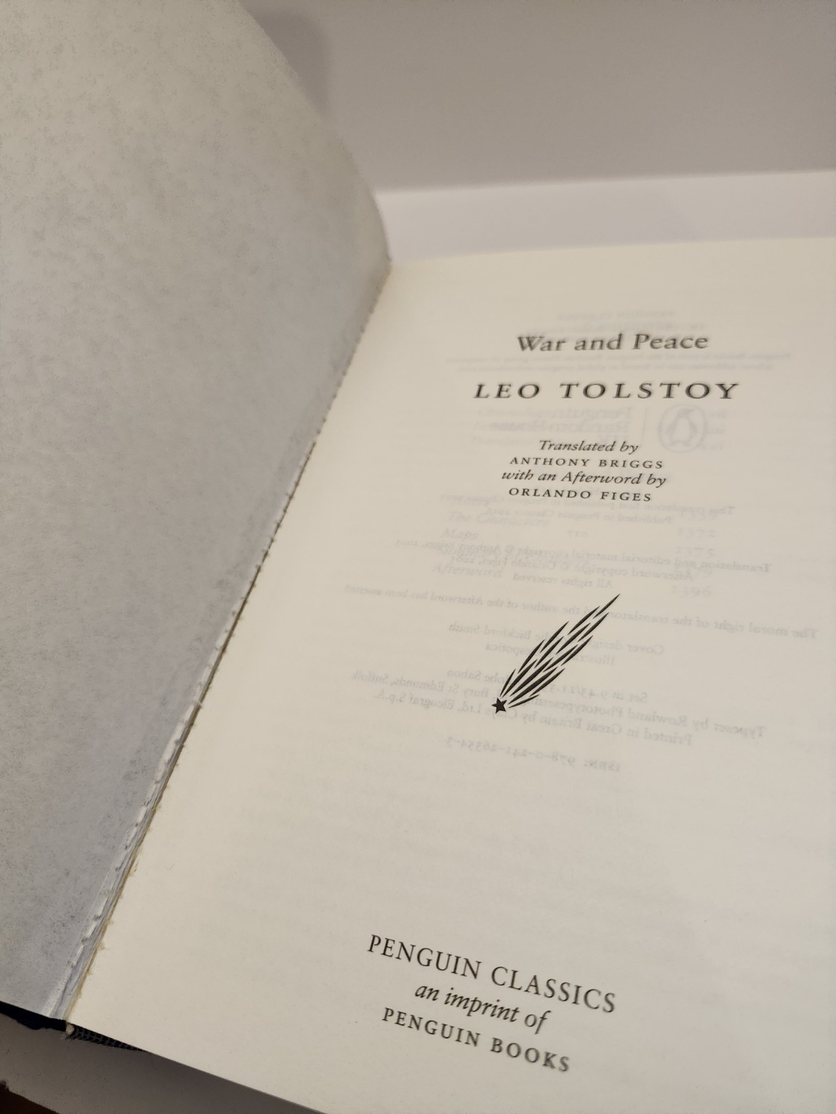 War and Peace Leo Tolstoy Penguin Classics Hardcover Upside Down Binding Error