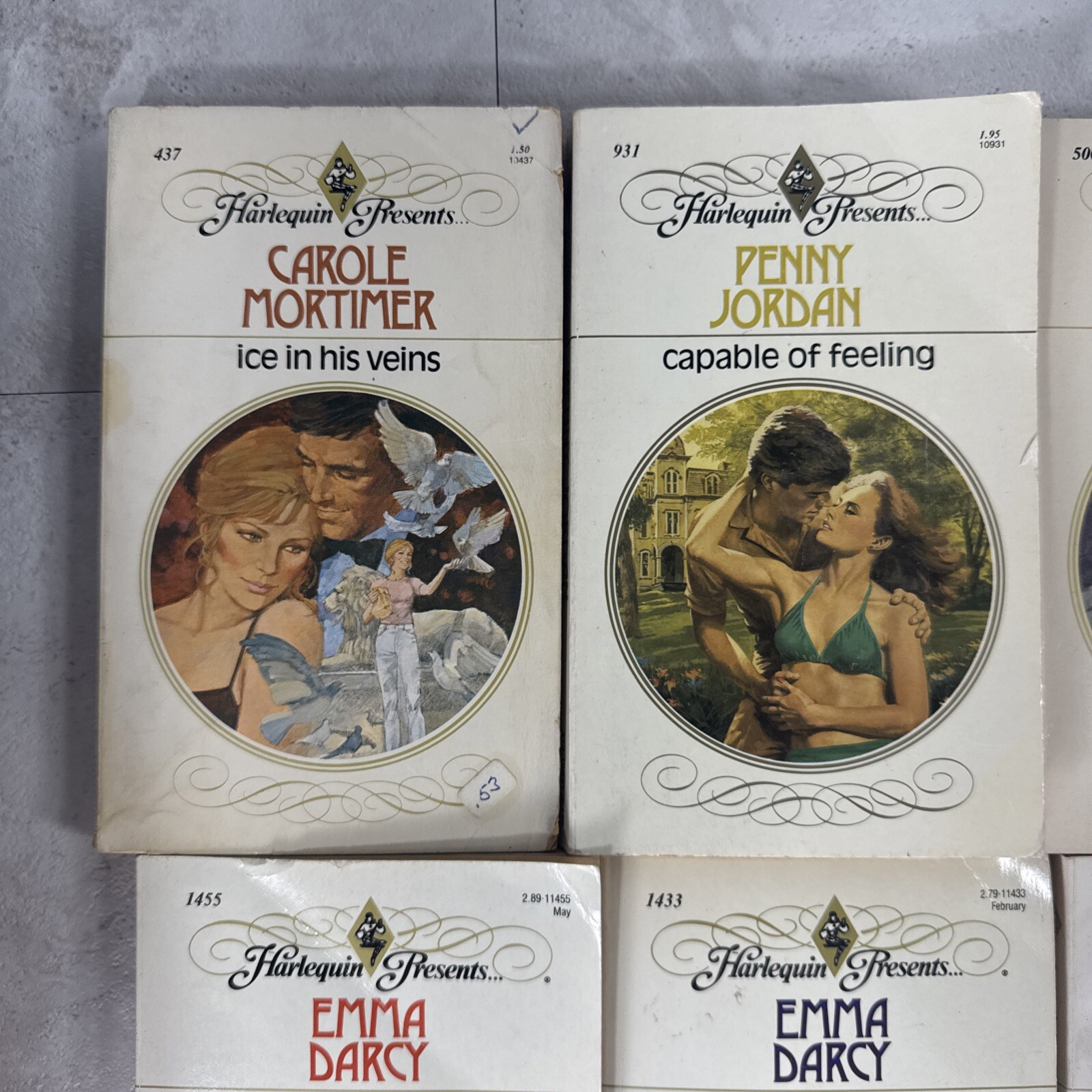 Lot of 20 Harlequin Presents Romance Paperback Books Vintage 1496