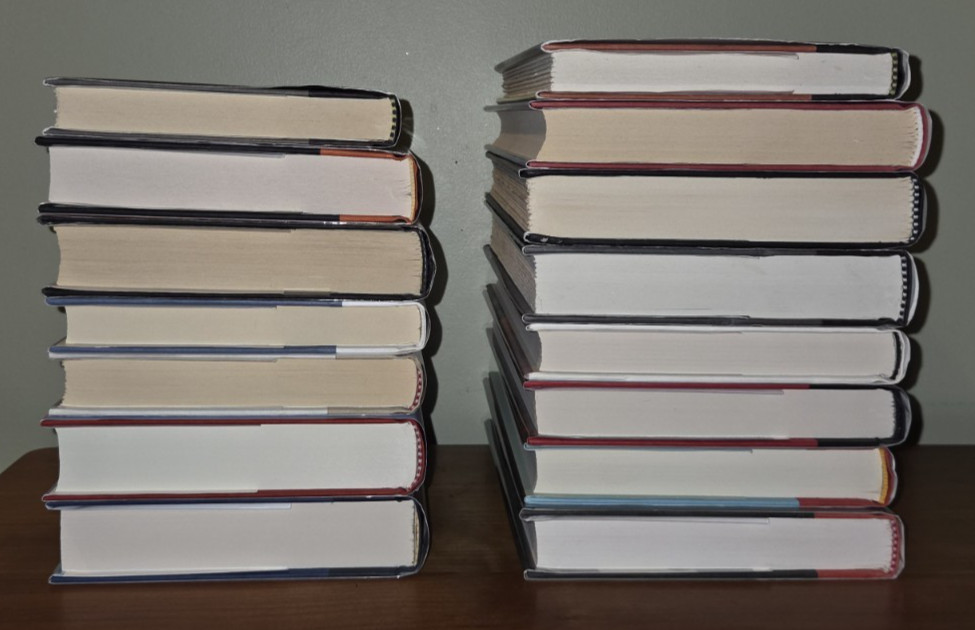 Random lot of 15 books including 1st printing of The Martian (Andy Weir)