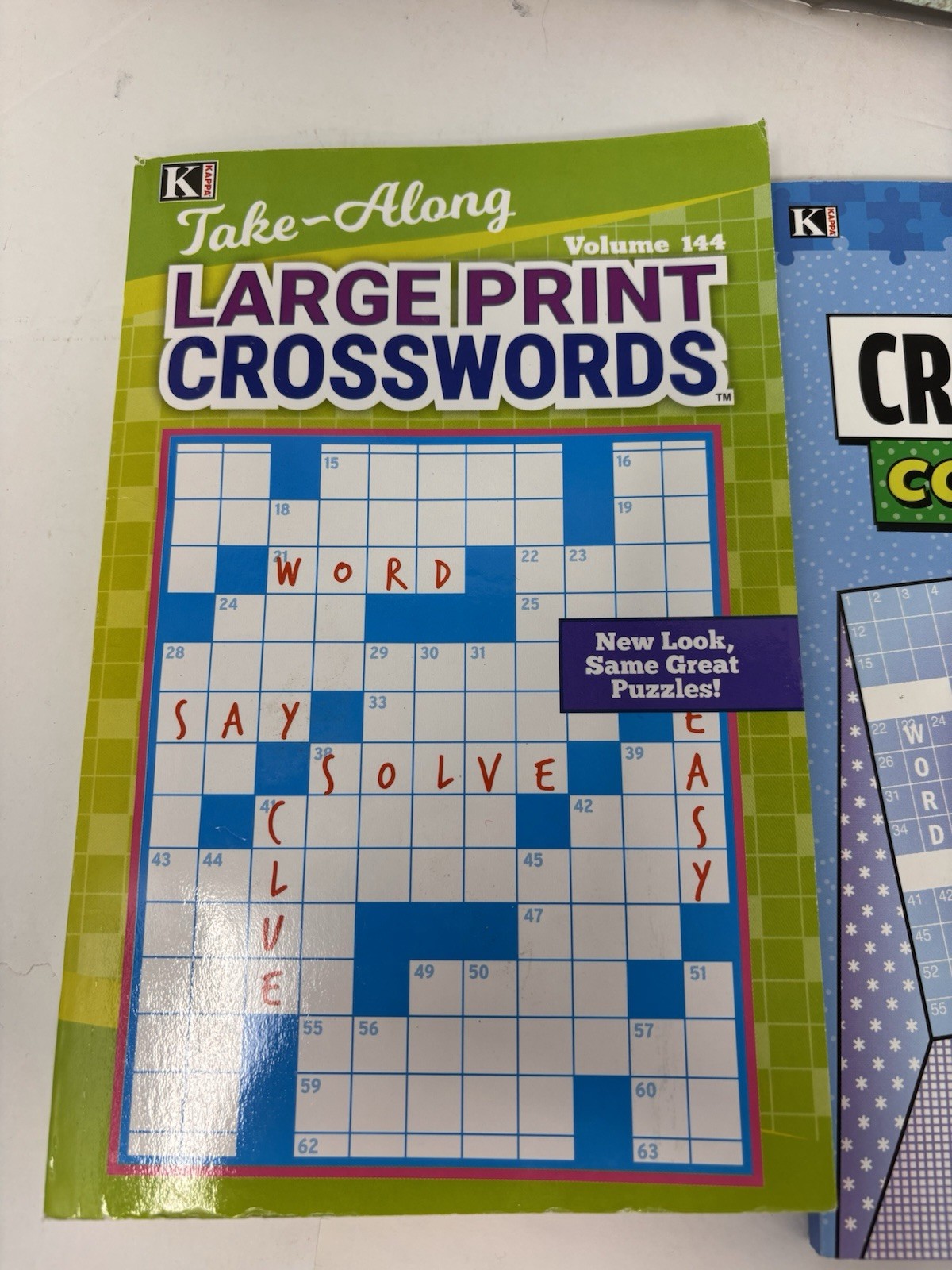 Mixed Lot Of 3 KAPPA Large Print, Crossword Companion Books Un used 106,144,271