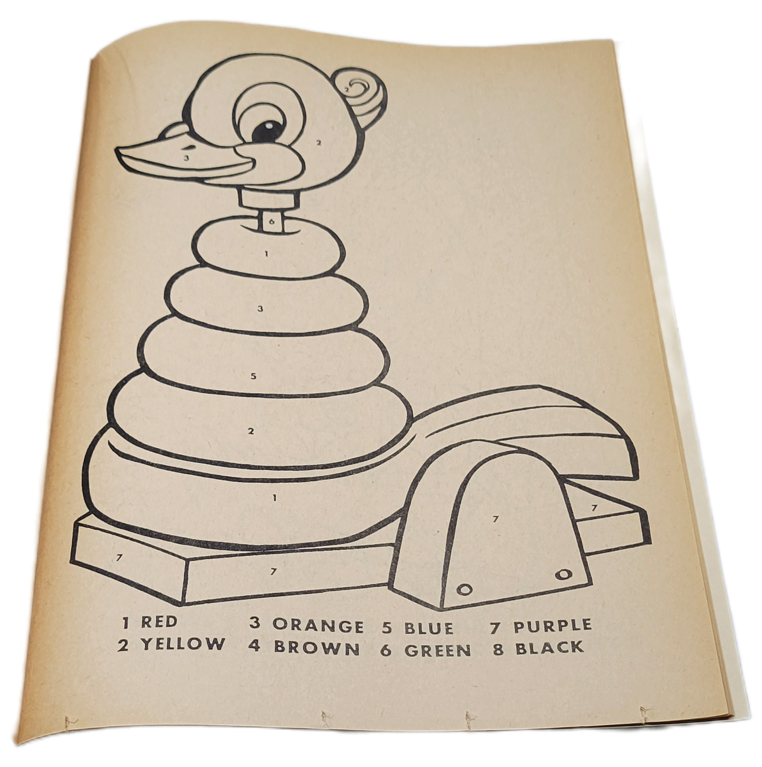 Vintage Resource Publishers Follow The Numbers Coloring Book
