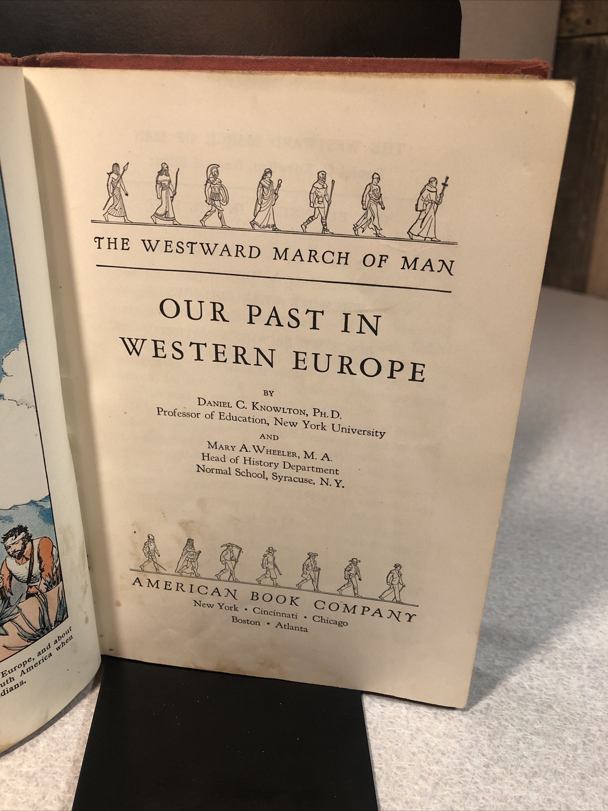 Our Past In Western Europe 1935 Hardcover Westward March of Man