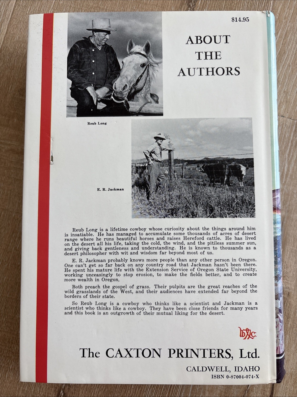 THE OREGON DESERT E. R. Jackman R. A. Long 1982 HCDJ 12th Pr Caxton Caldwell Vtg