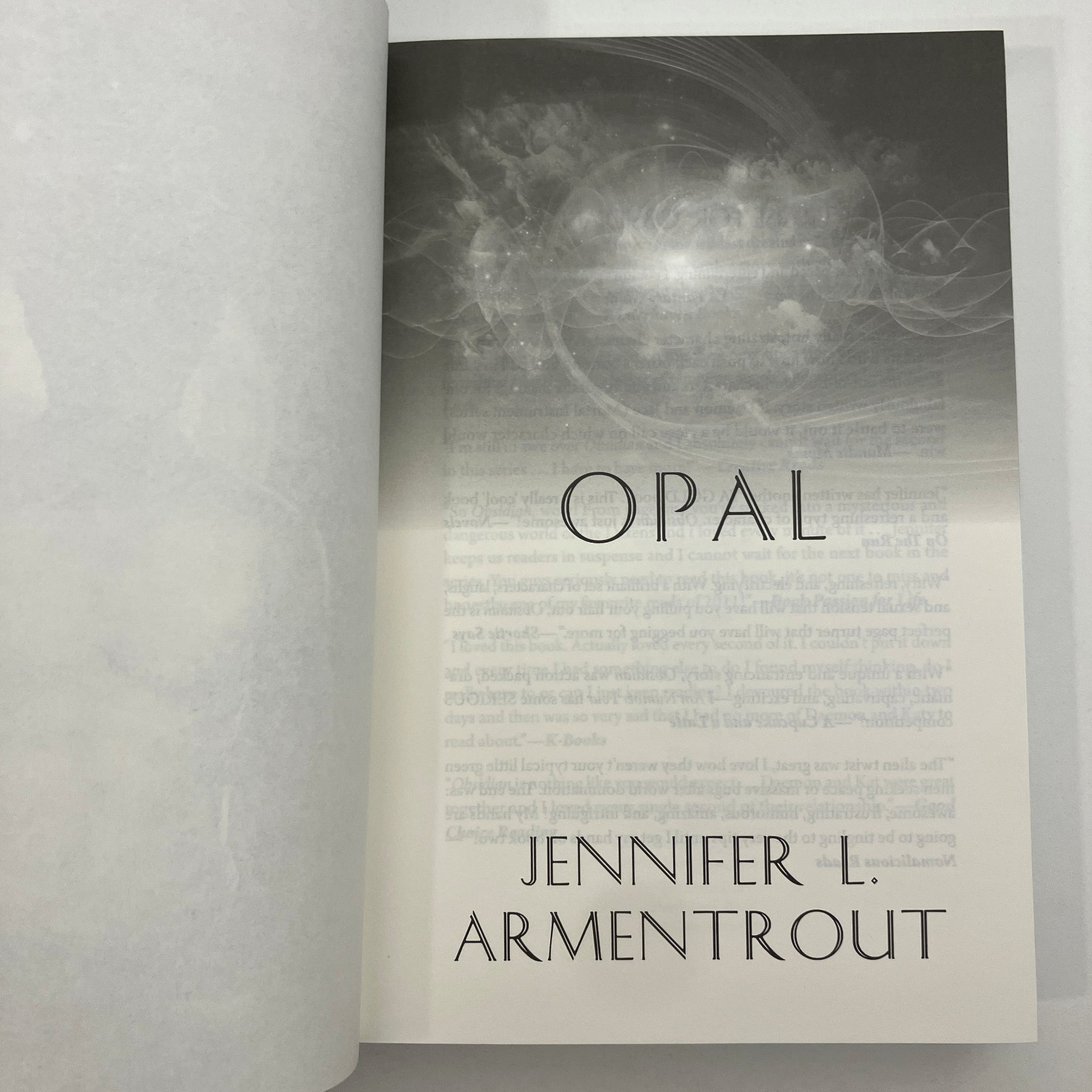 Opal Jennifer Armentrout Lux Series Books for Days Crate First Edition 2012 HCDJ