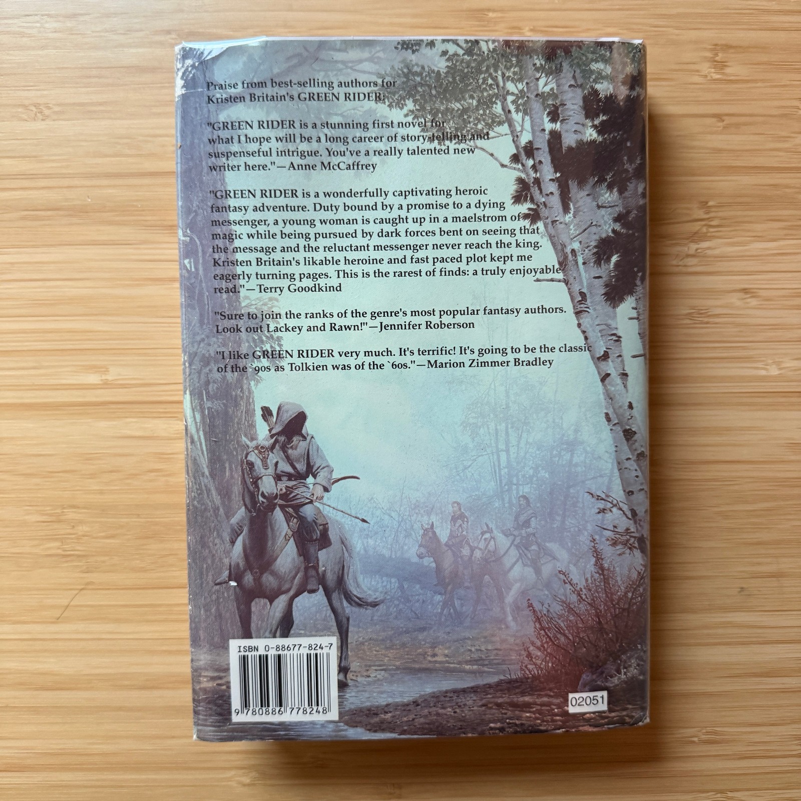 Green Rider by Kristen Britain 1998 Hardcover DAW No. 1102 Vintage Fantasy