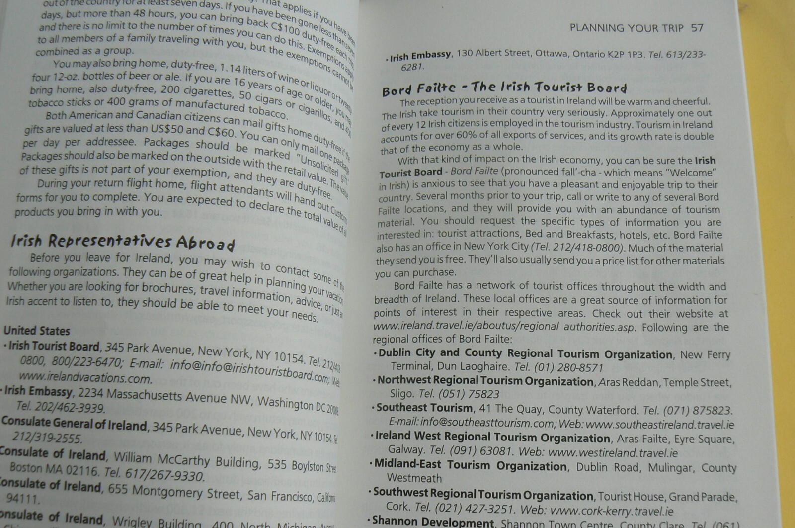 Open Road Tourist Guide 2003, IRELAND GUIDE 4th Ed. 480-pages