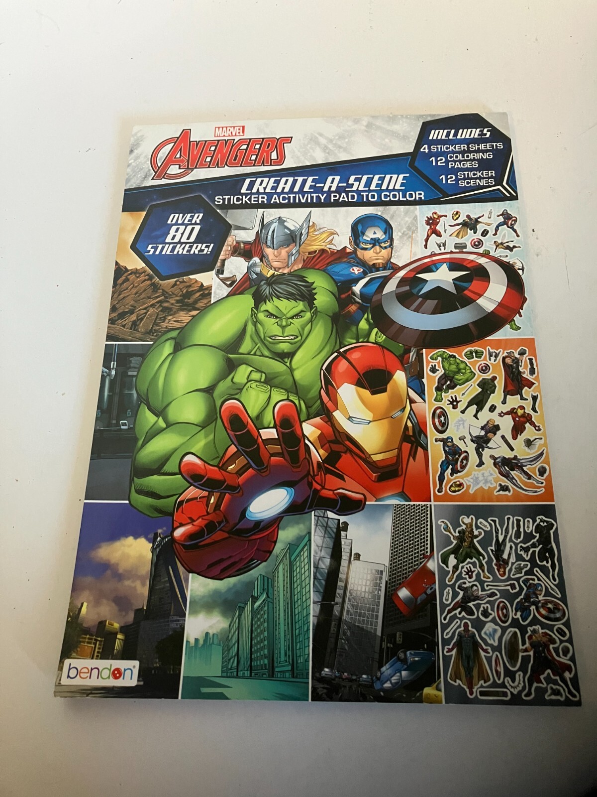 Marvel Avengers Create-a-Scene Sticker Activity Pad X2 Great Stocking Stuffers!