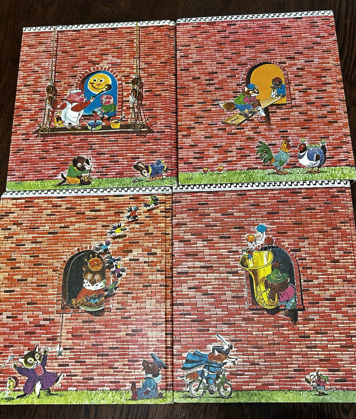 Richard Scarry Look & Learn Library Box Set Hardcover Illustrated Education ABCs