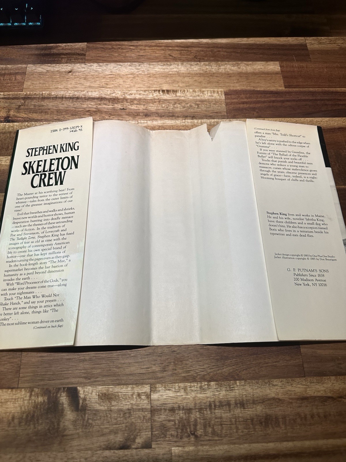 Stephen King Skeleton Crew 1985 Book 1st Edition 1st Printing Hardcover $18.95