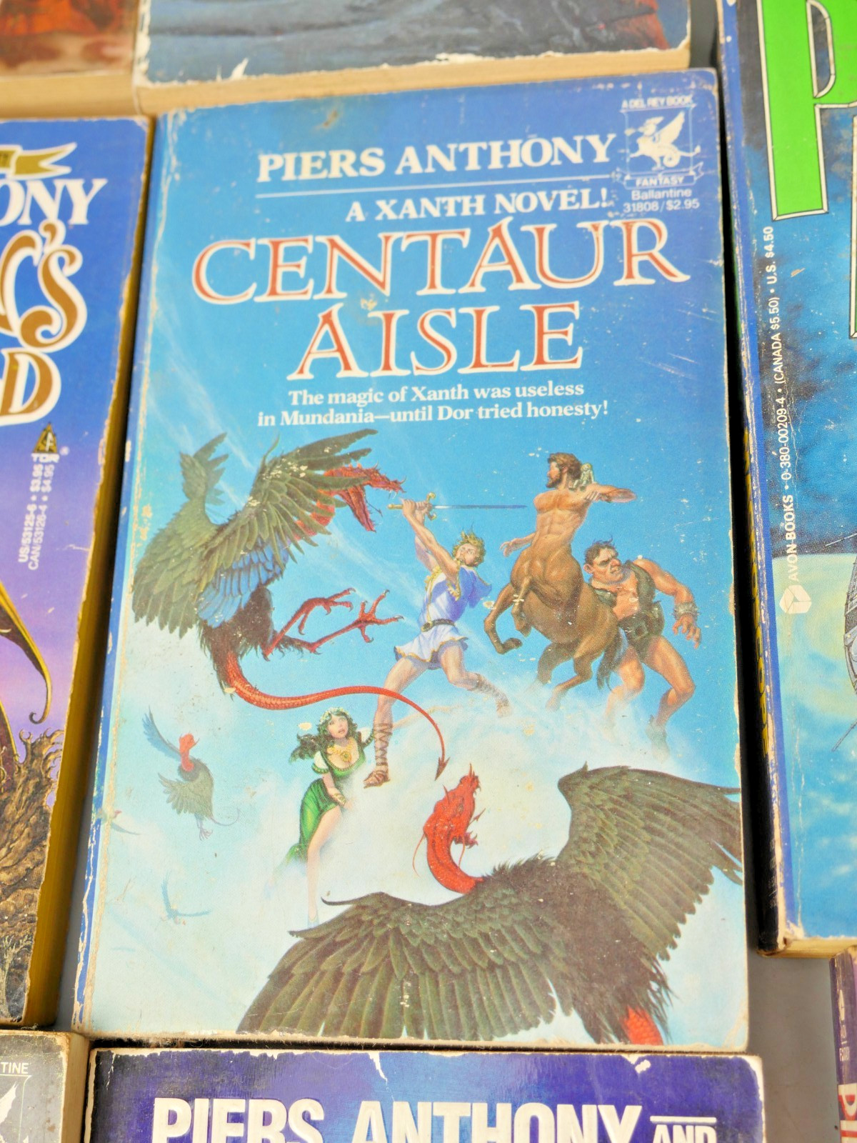 Vintage Xanth Novels Lot 9 Piers Anthony Del Rey Paperback Fantasy Sci Fi 1980s