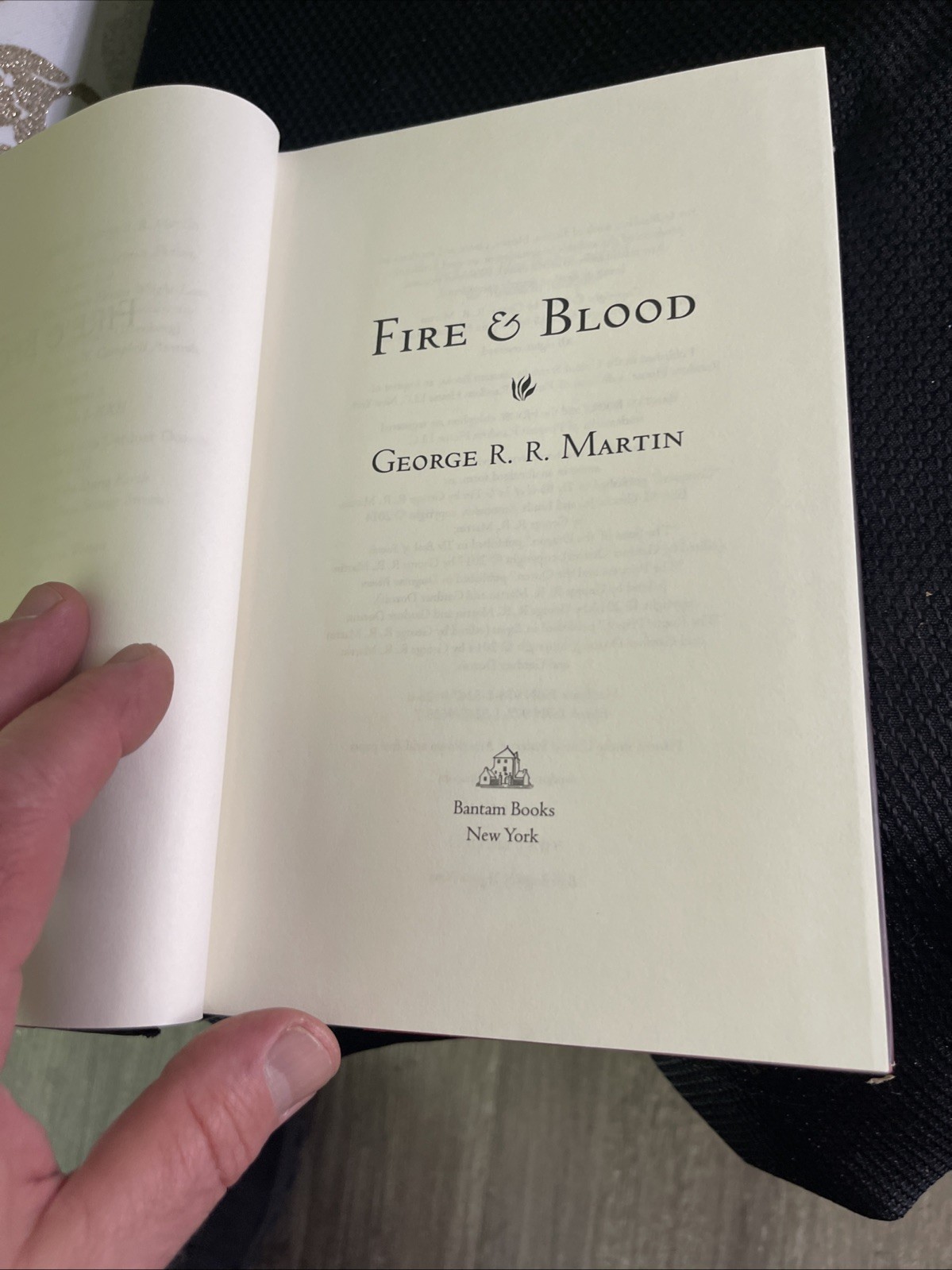 Fire & Blood by George R.R. Martin 1st Edition HC DJ 2018 Wow Print
