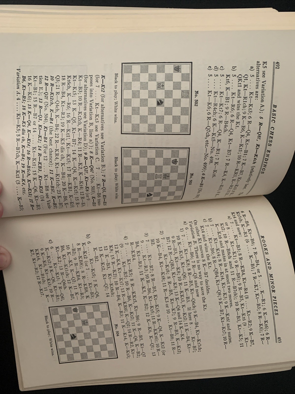 Basic Chess Endings by Reuben Fine 1972 Trade Paperback Revised Edition