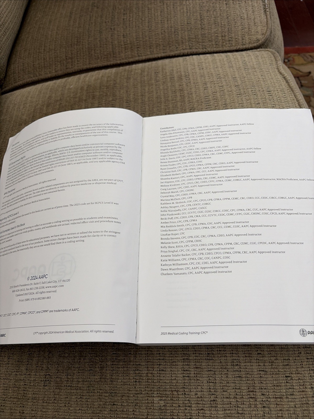 AAPC CPC Certified Professional Coder Training Manual 2025 – Paperback