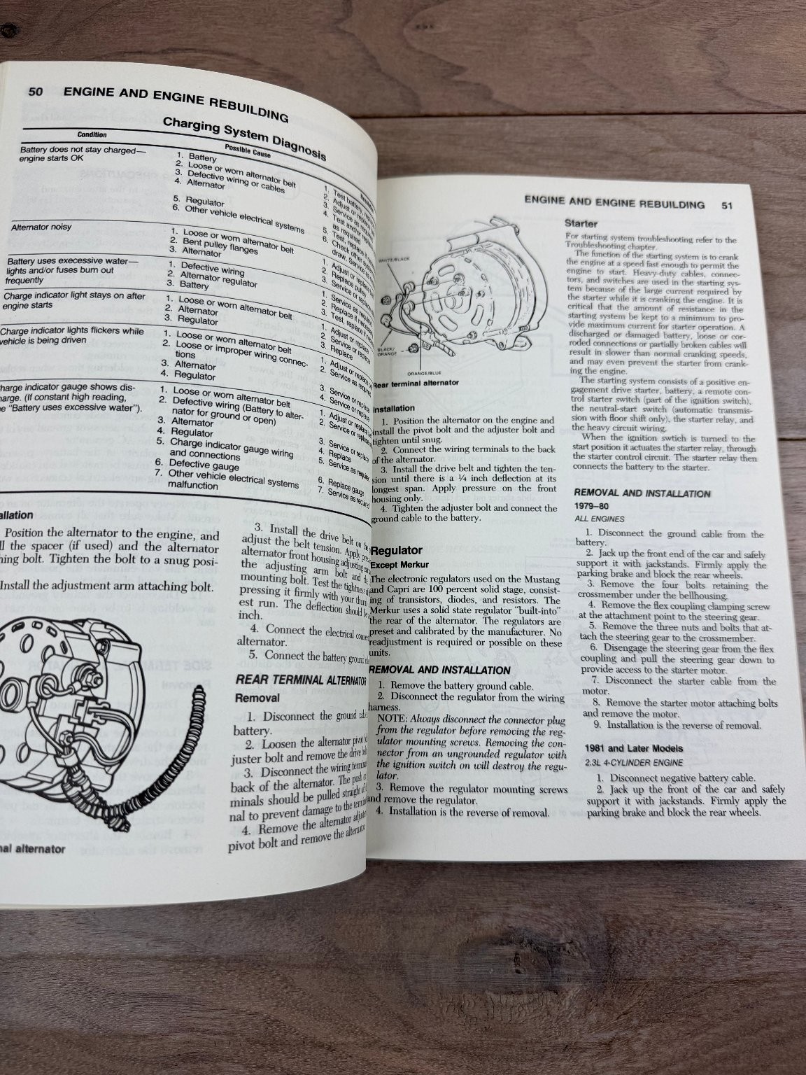 Chilton’s Repair Manual Mustang Merkur Capri 1979-85 Service Guide Book