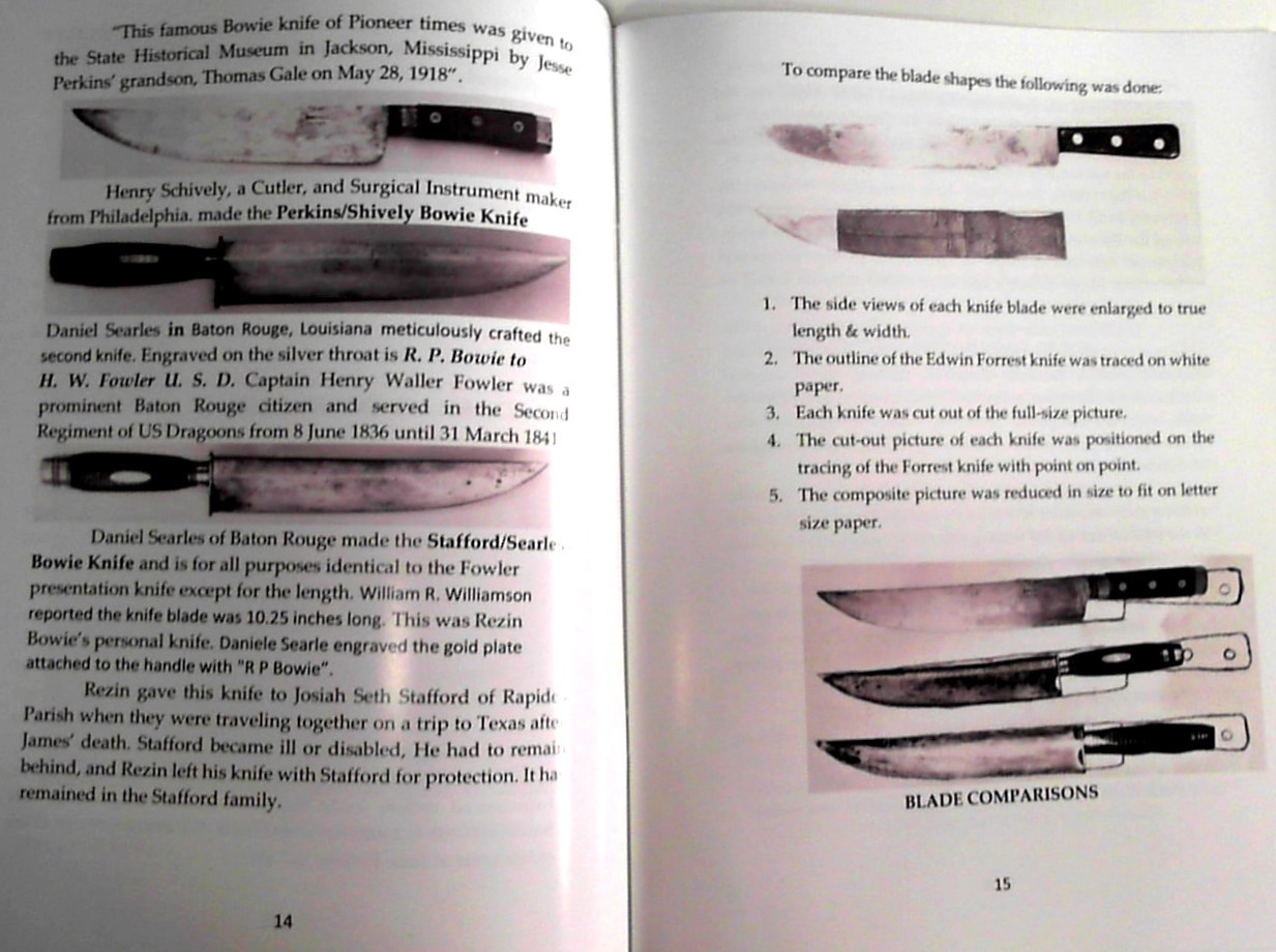 2 in 1 Books on Jim Bowie Edwin Forrest Knife & Acadia Plantation Bowie’s Home