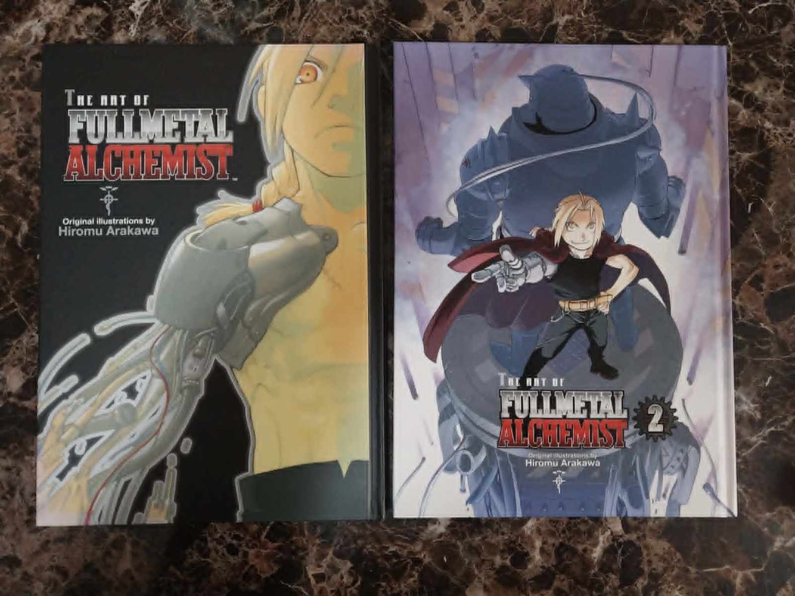 Fullmetal Alchemist Art Book 1 & 2 Hardcover + Anime Profiles Lot VIZ English