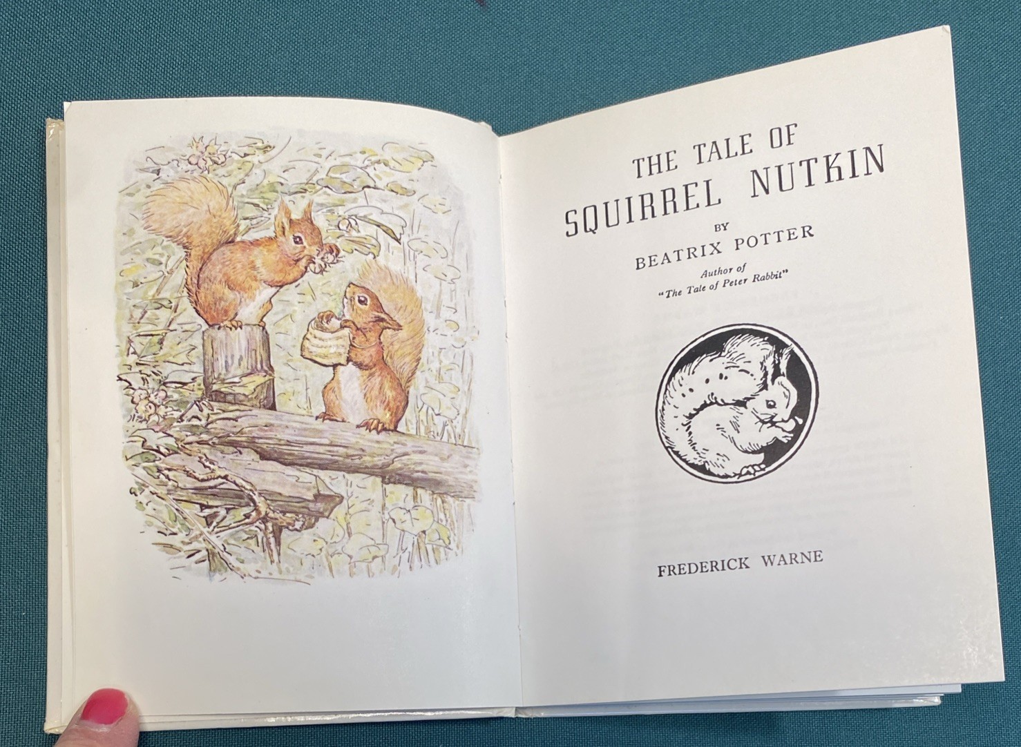 BEATRIX POTTER HARDBACKS ~ F. Warne & Co. ~ Small Matching Set 1-4 PETER RABBIT