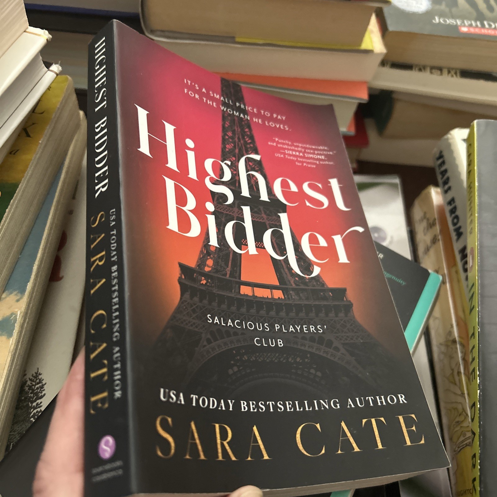 Highest Bidder (Salacious Players Club, 5) – Paperback By Cate, Sara – GOOD