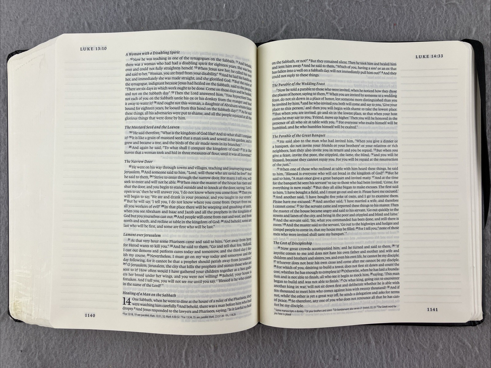 Single Column Journaling Bible (Black) English Standard Version ESV CLEAN PAGES