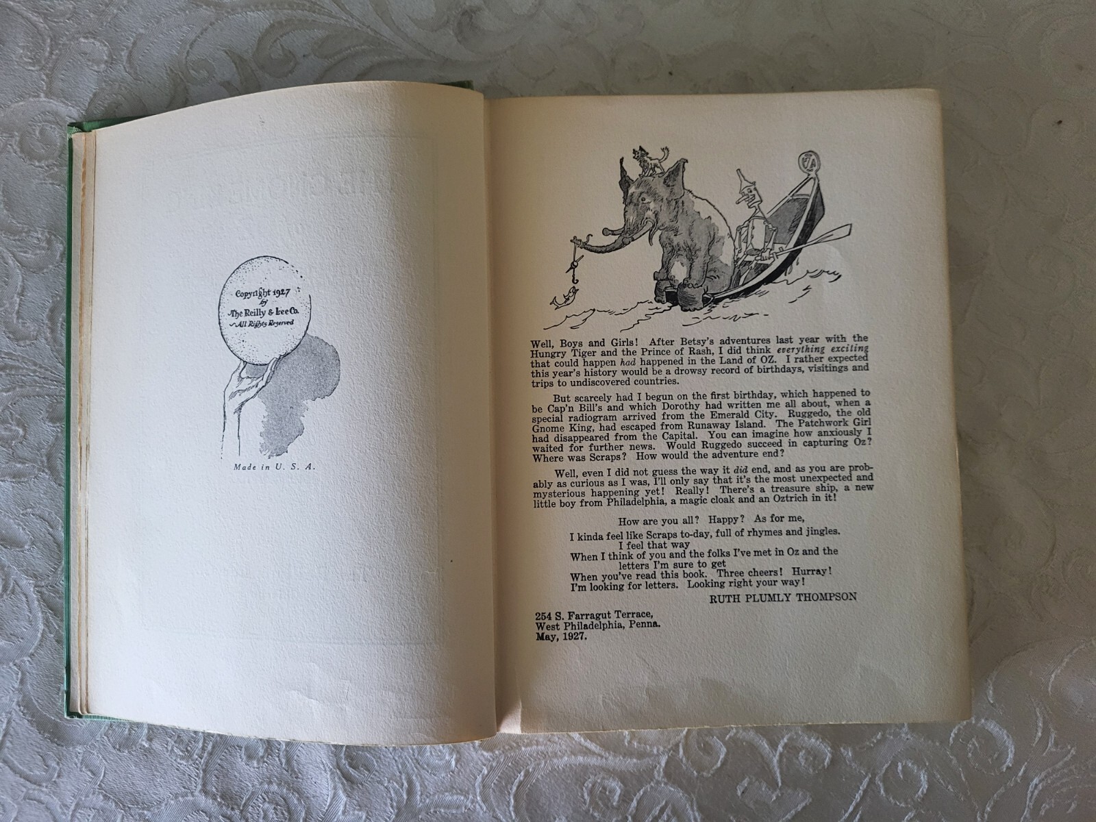 GNOME King of Oz ~ Ruth Plumly Thompson 12 COLOR PLATES 1927 John R. Neill