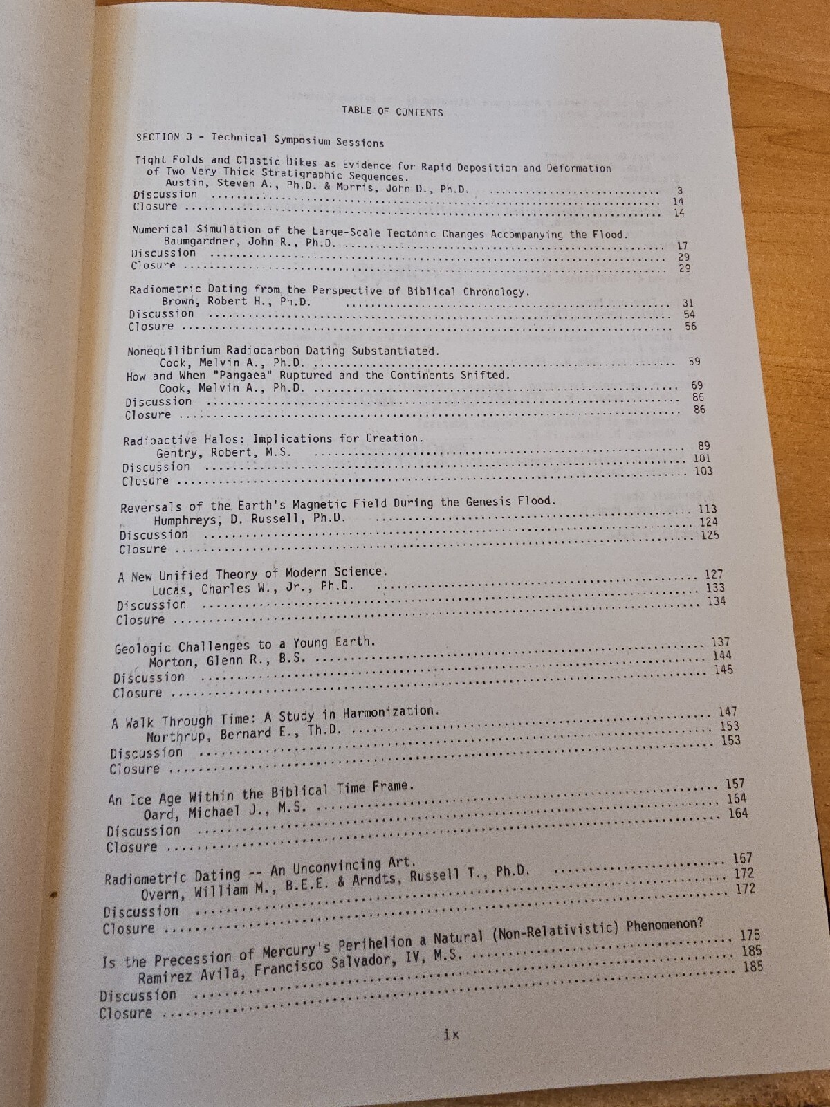 Proceedings Of The First International Conference On Creationism ICC Vol I & II