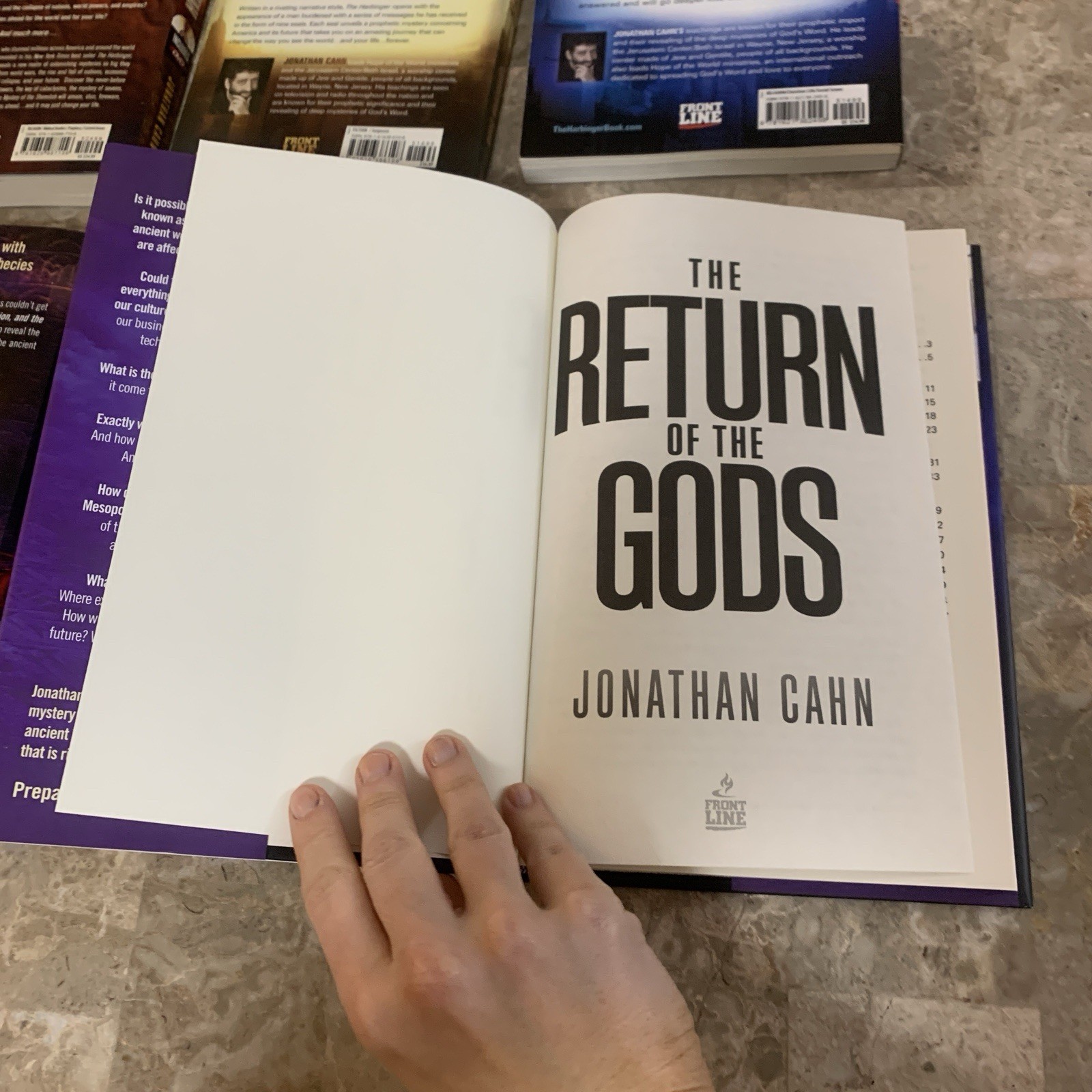 Jonathan Cahn 6 Book Lot Set The Harbinger DVD Return of Gods Dragon’s Prophecy+