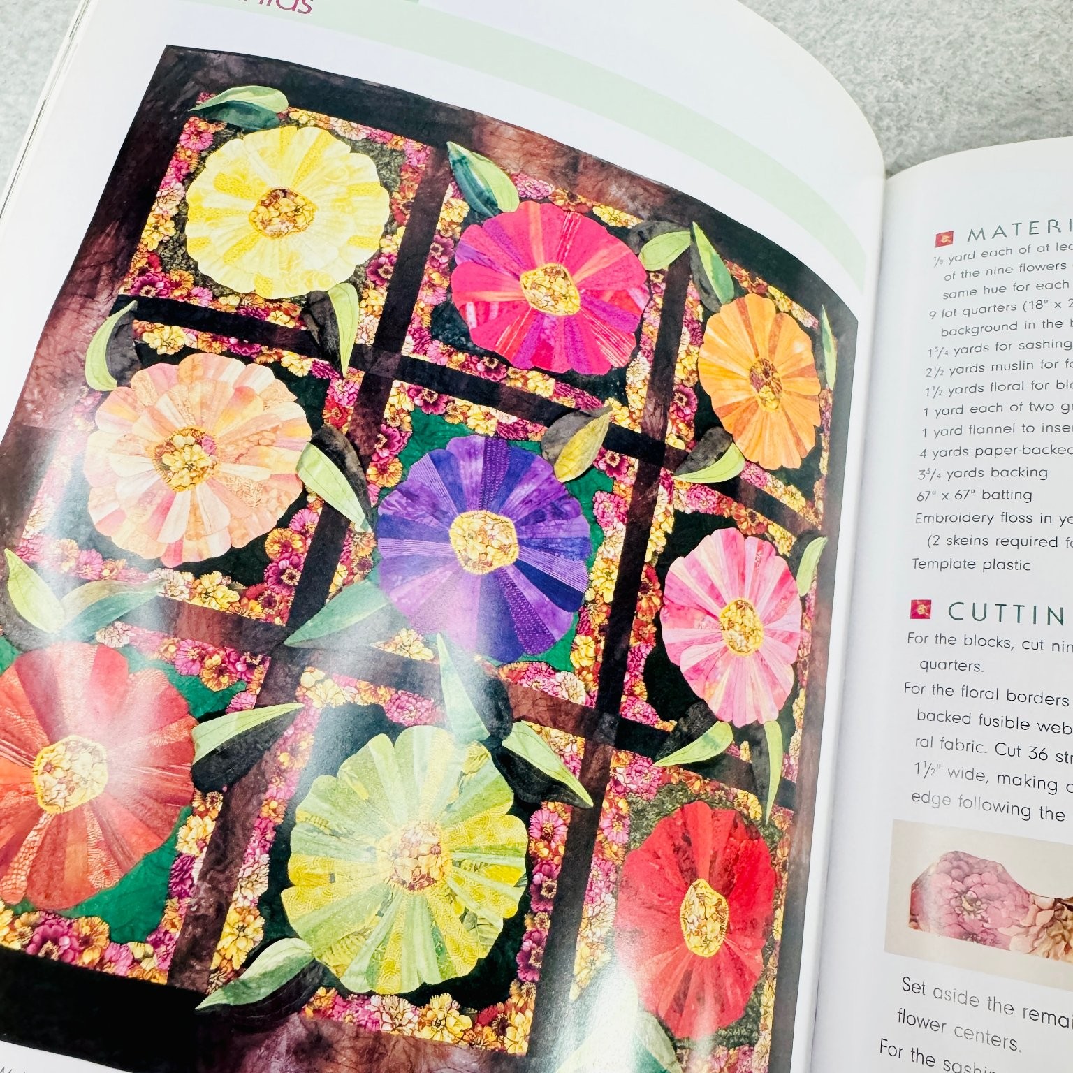 Garden-Inspired Quilts Jean & Valori Wells 2002 First Printing Quilting Crafts
