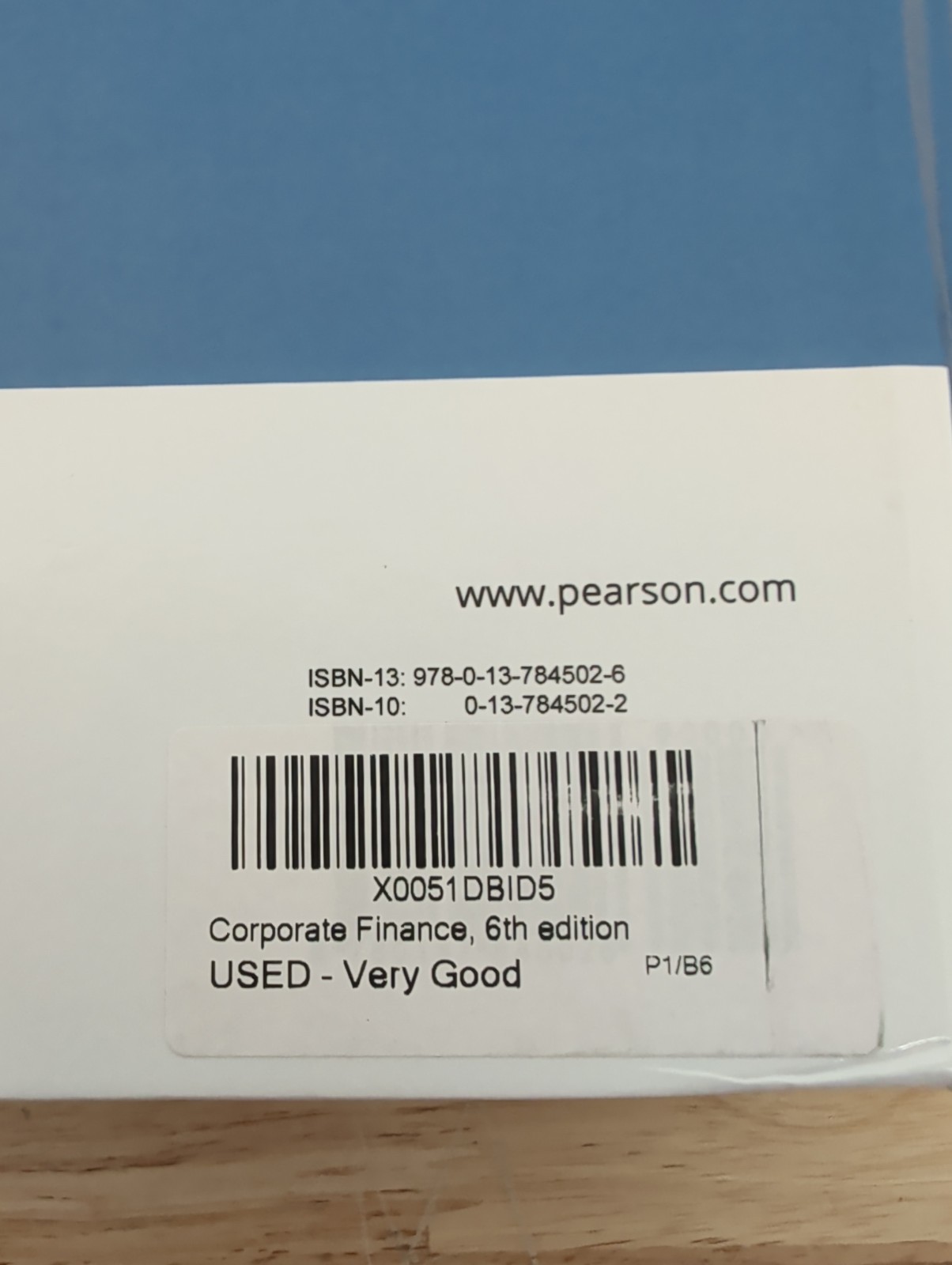 Corporate Finance 6th edition – GOOD