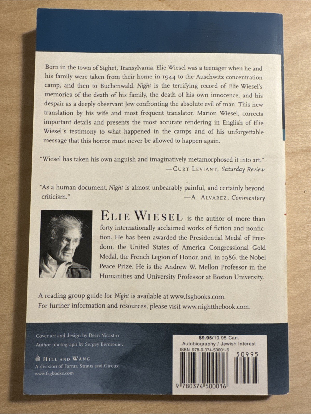 Night by Elie Wiesel (2006, Paperback)