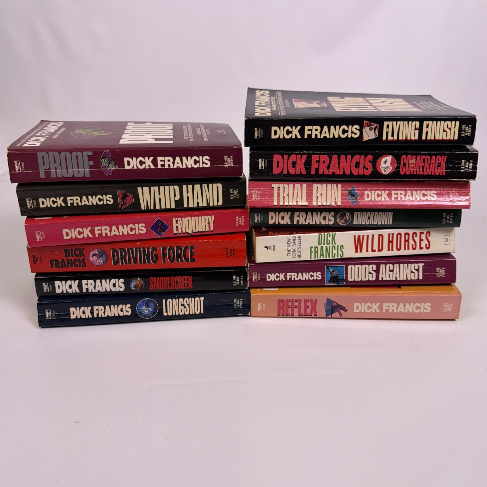 Lot of 13 Dick Francis Paperback Mysteries, VG Condition SEE PICTURES