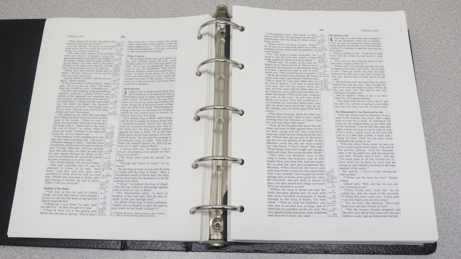 Holy Bible Wide Margin Looseleaf Reference Edition NIV 3-Ring Binder Hendrickson
