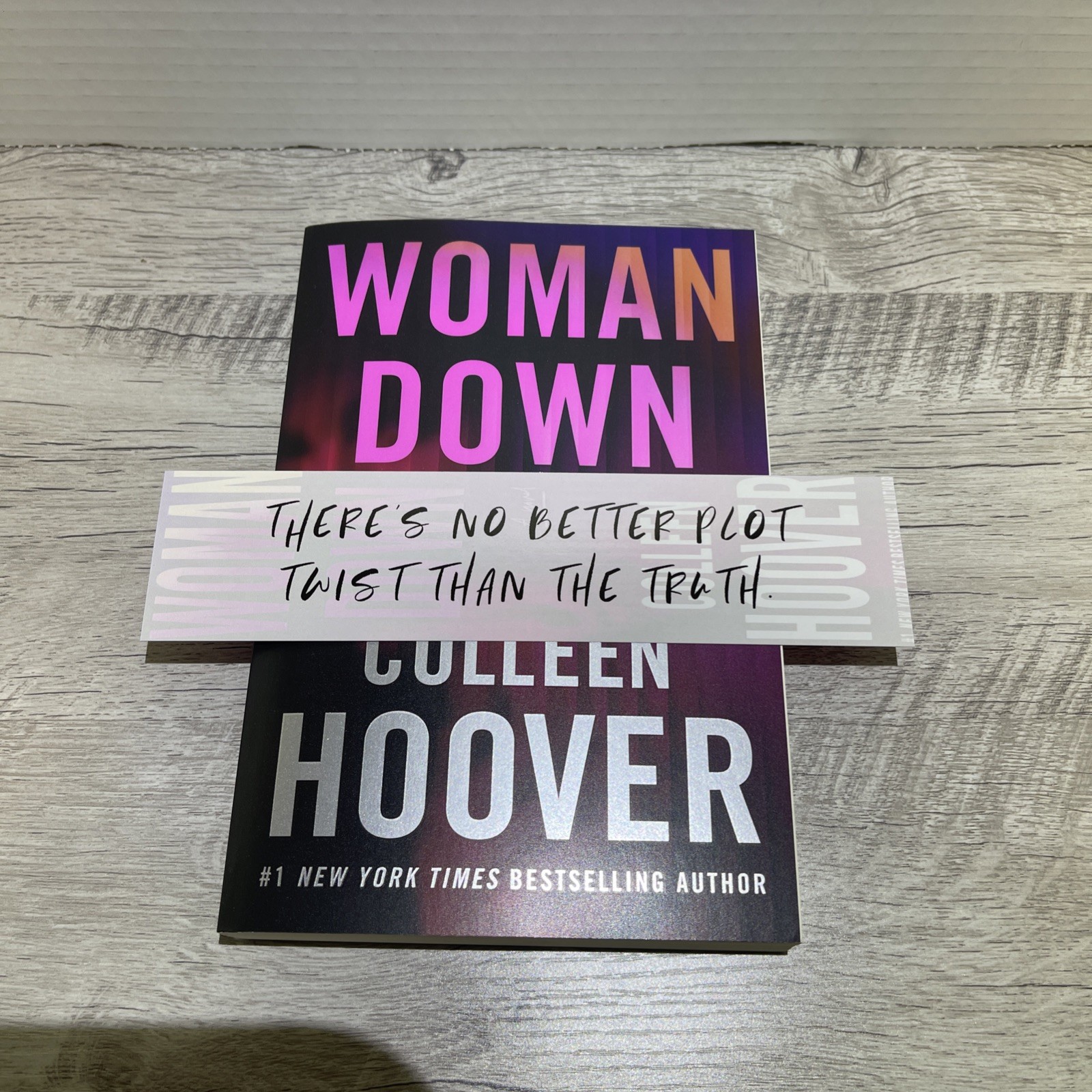 AUTOGRAPHED SIGNED Woman Down : A Novel by Colleen Hoover 2026, Trade Paperback