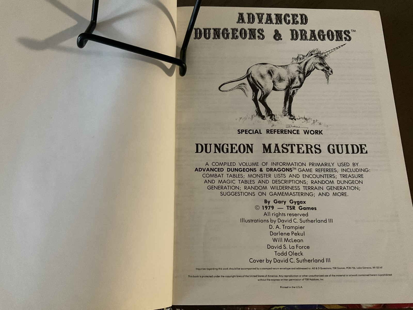 DUNGEON MASTERS GUIDE 1979 4th Print Dungeons & Dragons 1st Edition 232 pages
