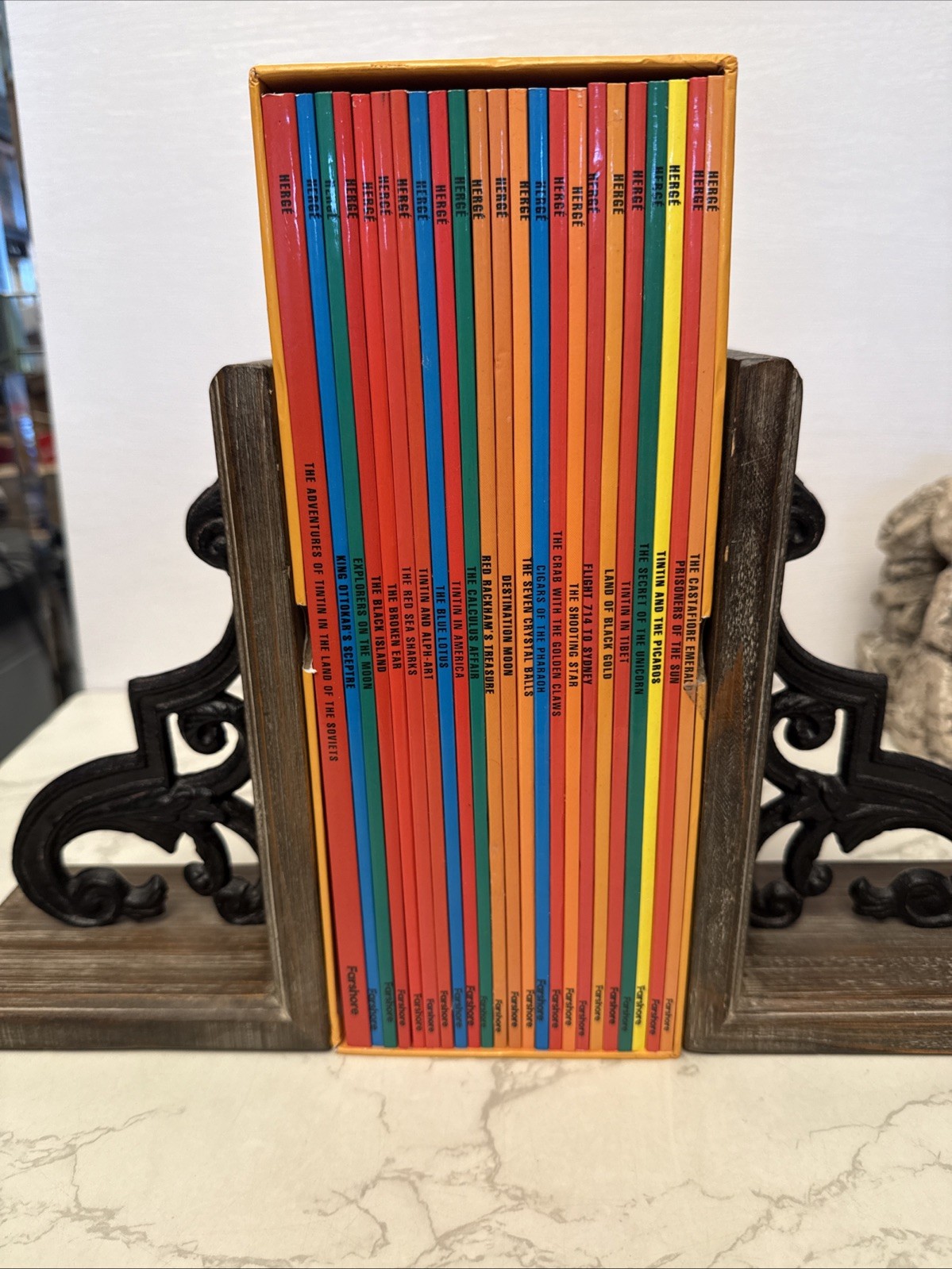 The Adventures of Tintin 23 Book Complete Collection Box Set Full Edition Herge