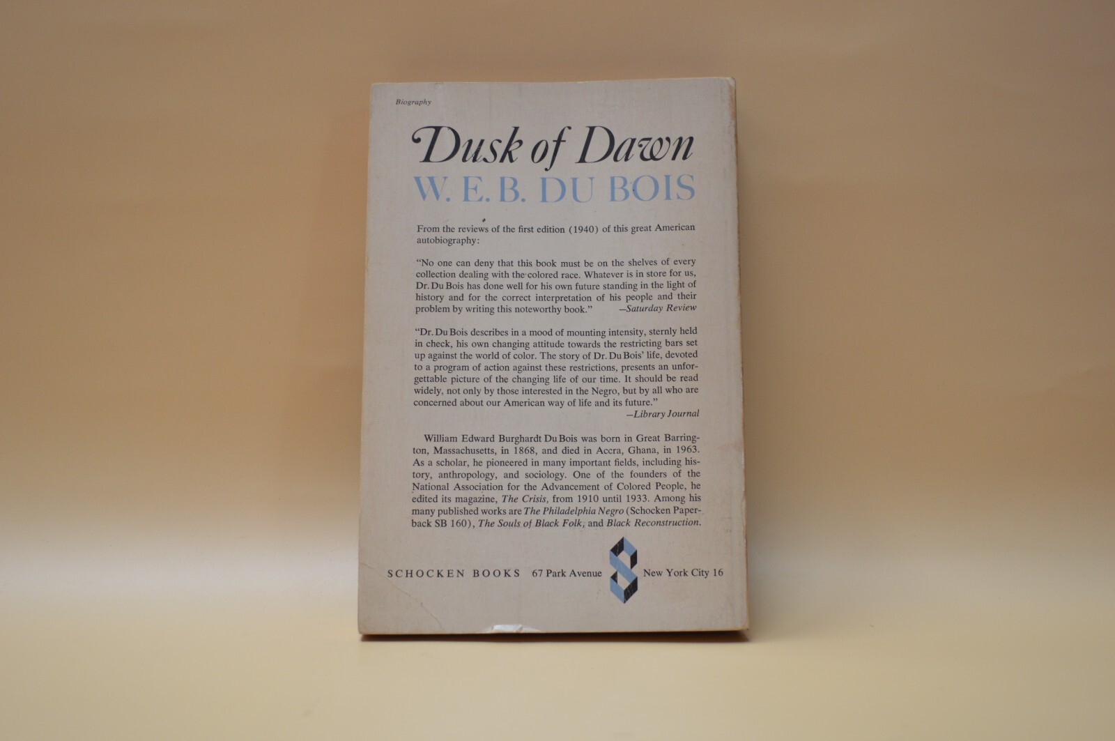 Dusk of Dawn, W.E.B. Du Bois 🌜