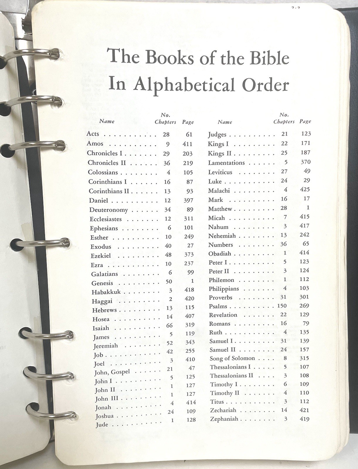 The Practical Loose-Leaf HOLY BIBLE KJV 3rd Printing 7 Ring Binder