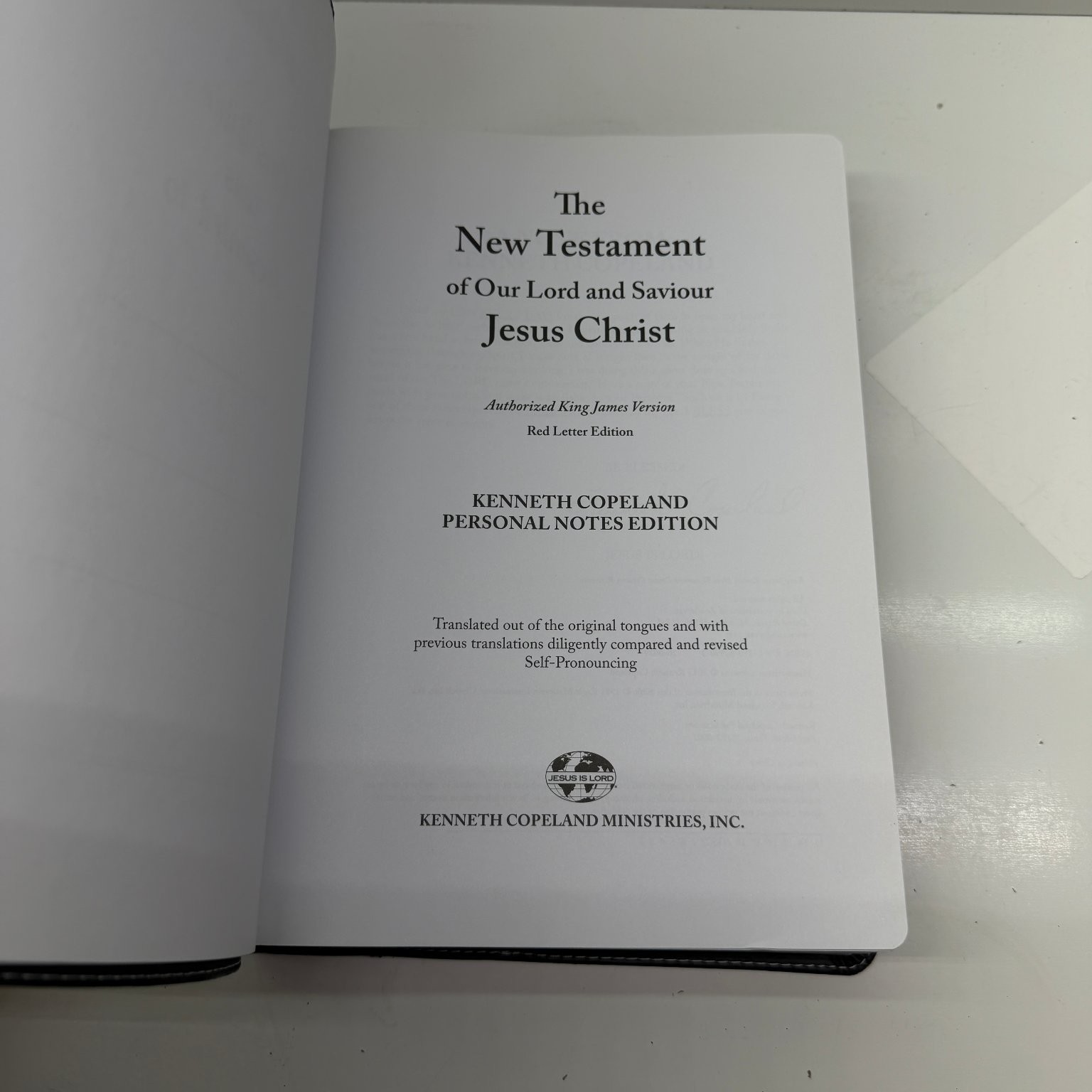 New Testament Kenneth Copeland KJV Personal Notes Edition 2013 Bible