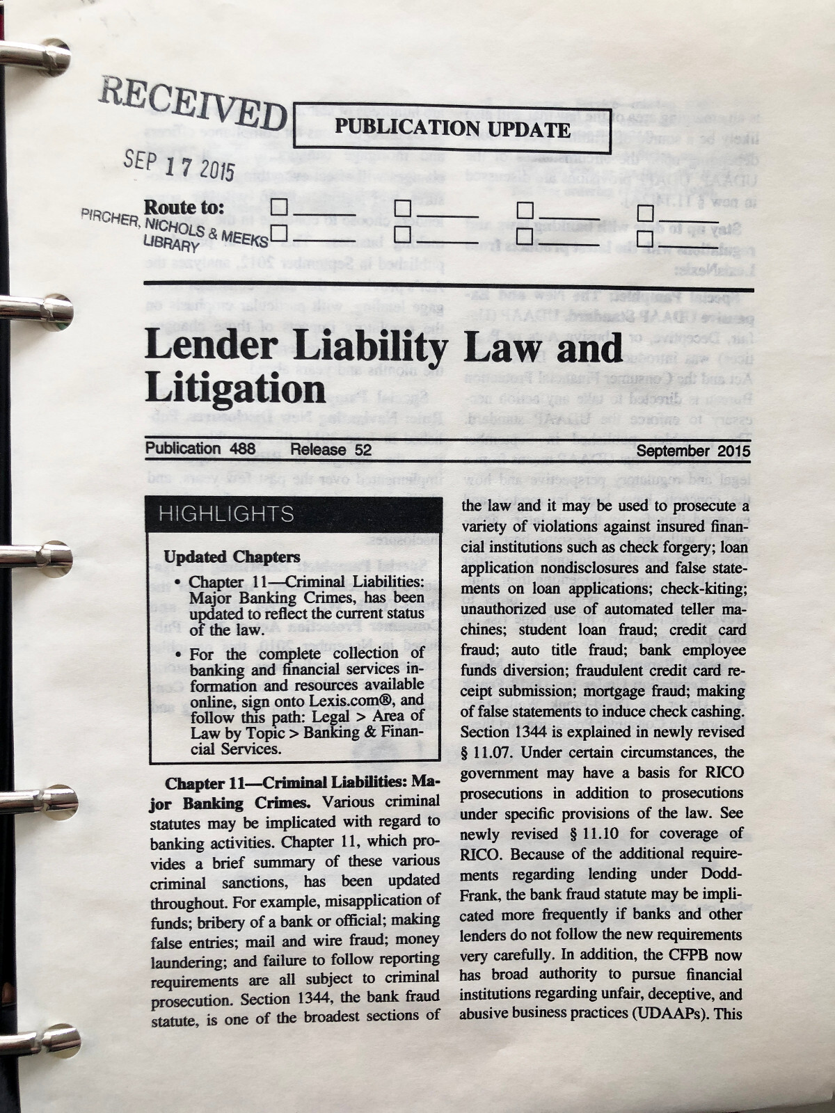 Lender Liability law and Litigation w/ Rel 65 March 2022 by Bender LexisNexis