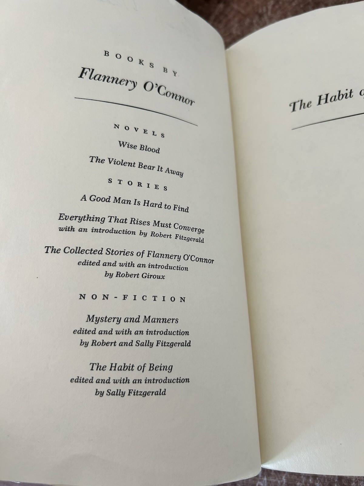 Habit of Being : Letters of Flannery O’Connor by Flannery O’Connor (1988, Trade