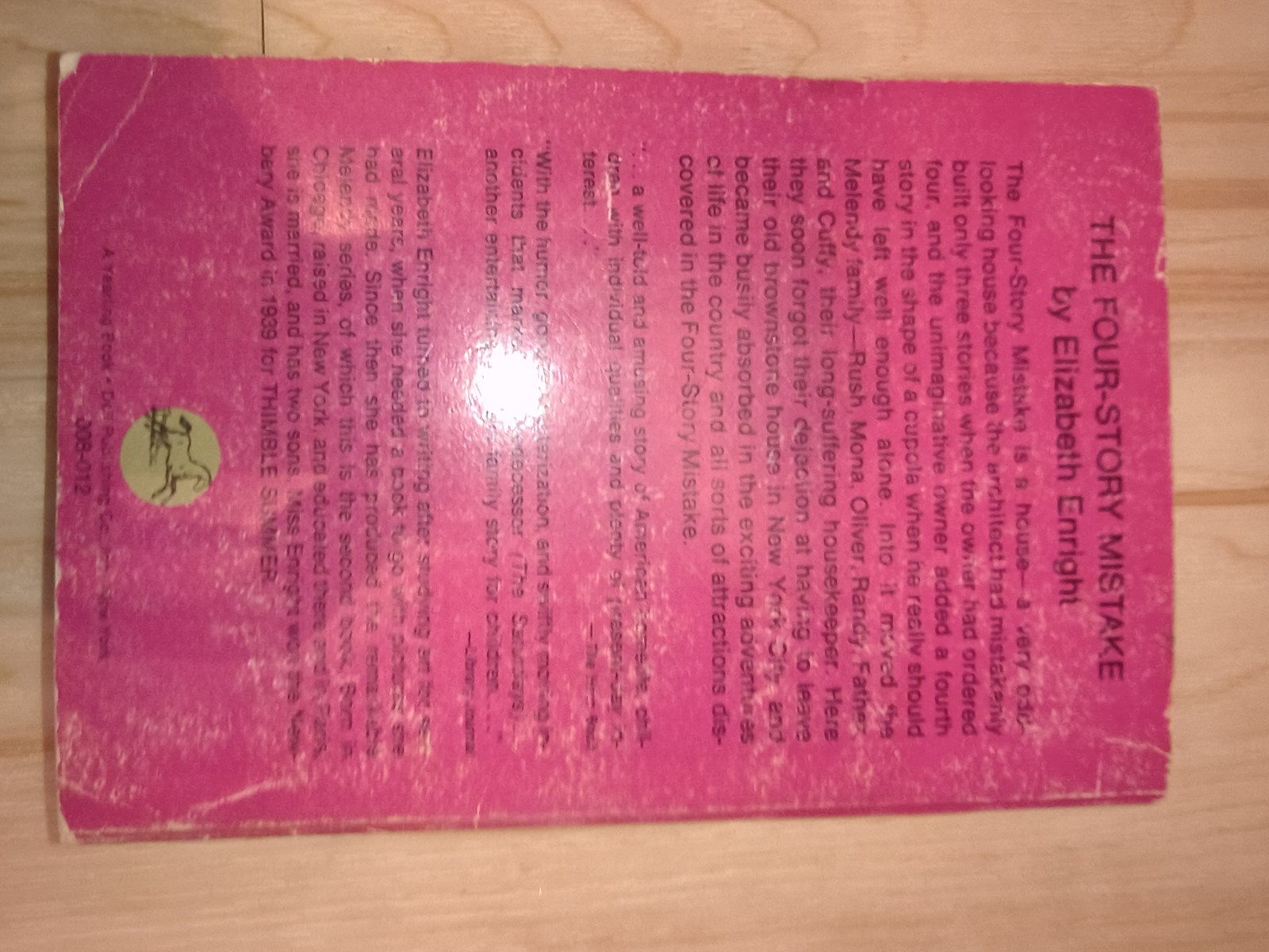 The Four-Story Mistake Elizabeth Enright 1973 Dell Yearling Children’s Fantasy