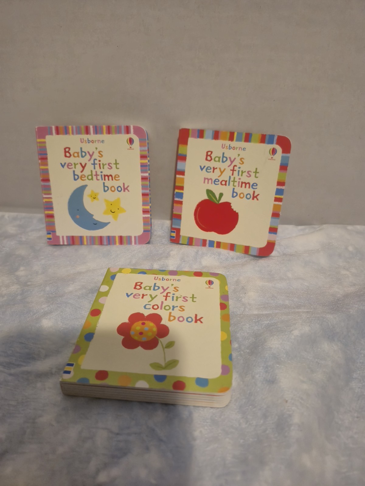 Usborne Baby’s Very First Bedtime Book Board Book Illustrated Under 2 Year 3pack