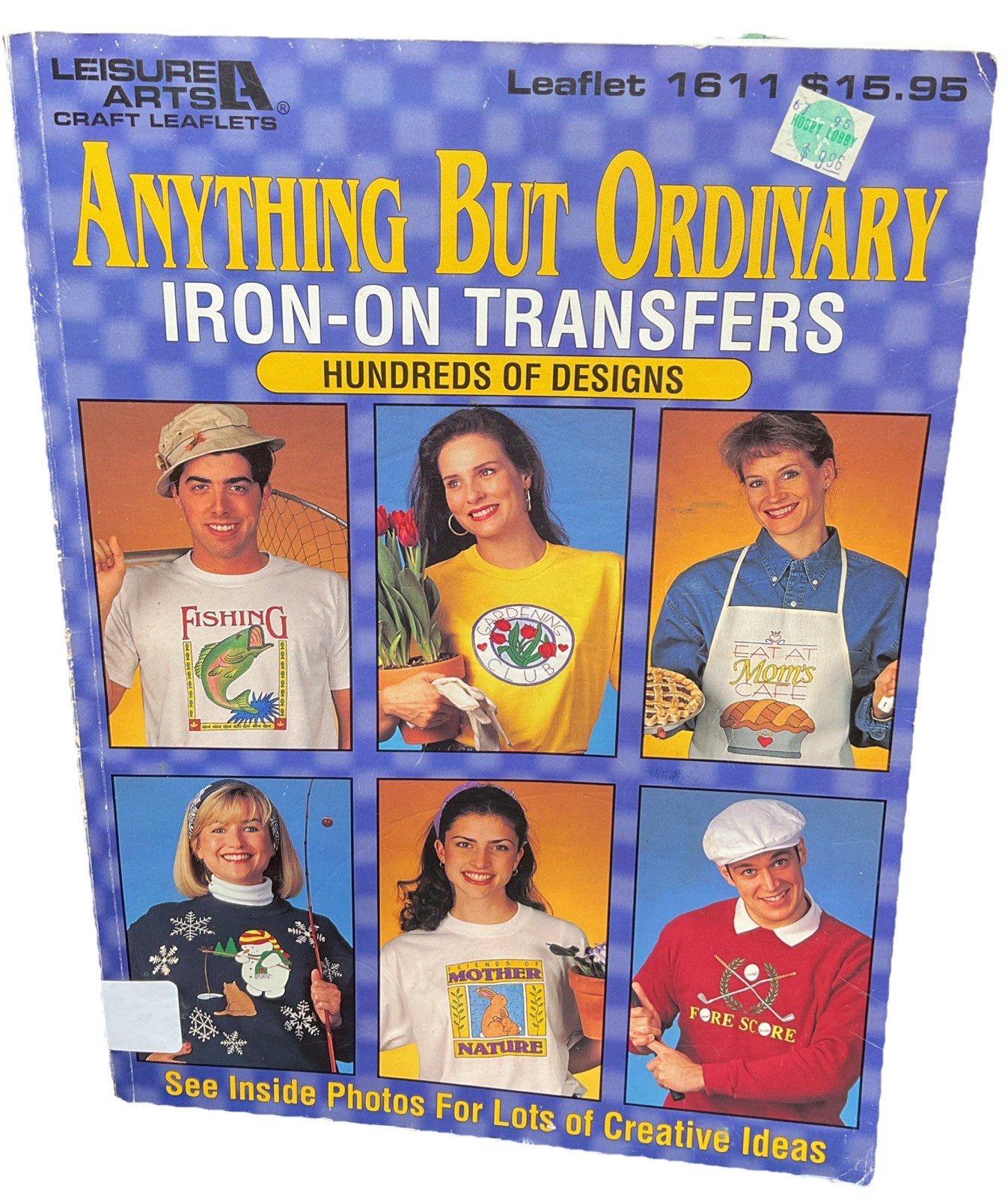 Anything But Ordinary Iron On Transfers Leisure Arts Craft Leaflets 1995 90s