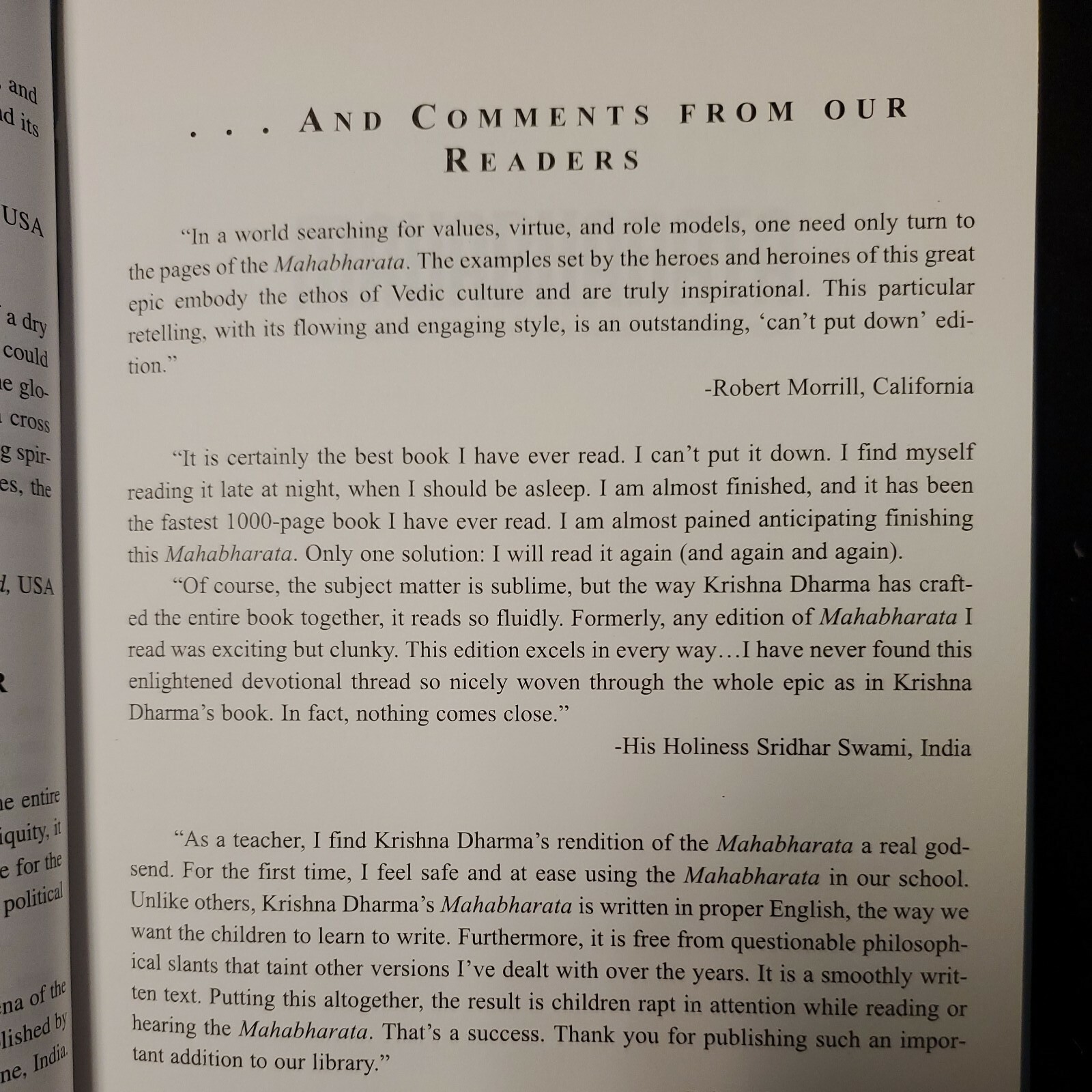Mahabharata Condensed Version of the World’s Greatest Epic by K. Dharma 1st edit