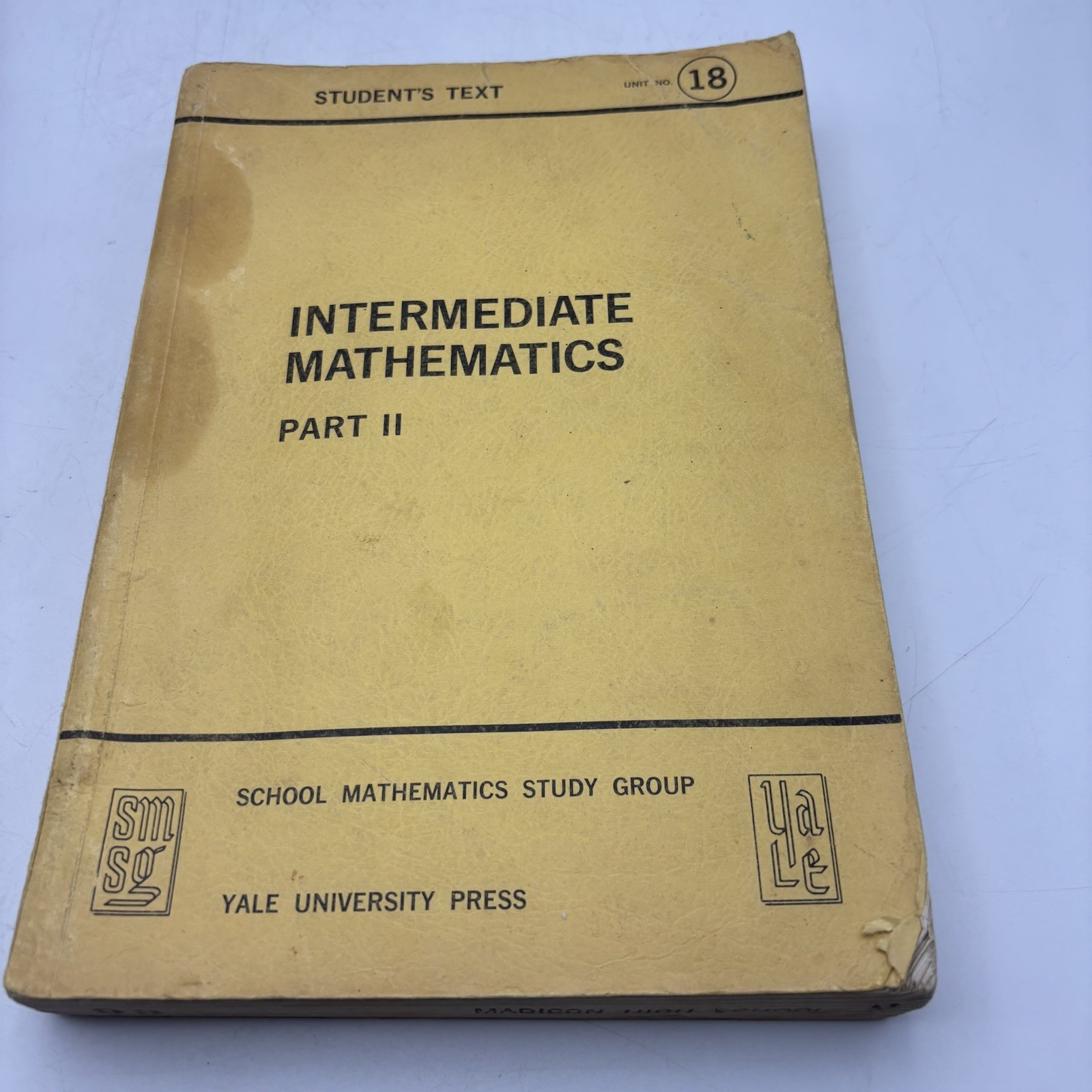 Intermediate Mathematics Part 2 by Yale University Press