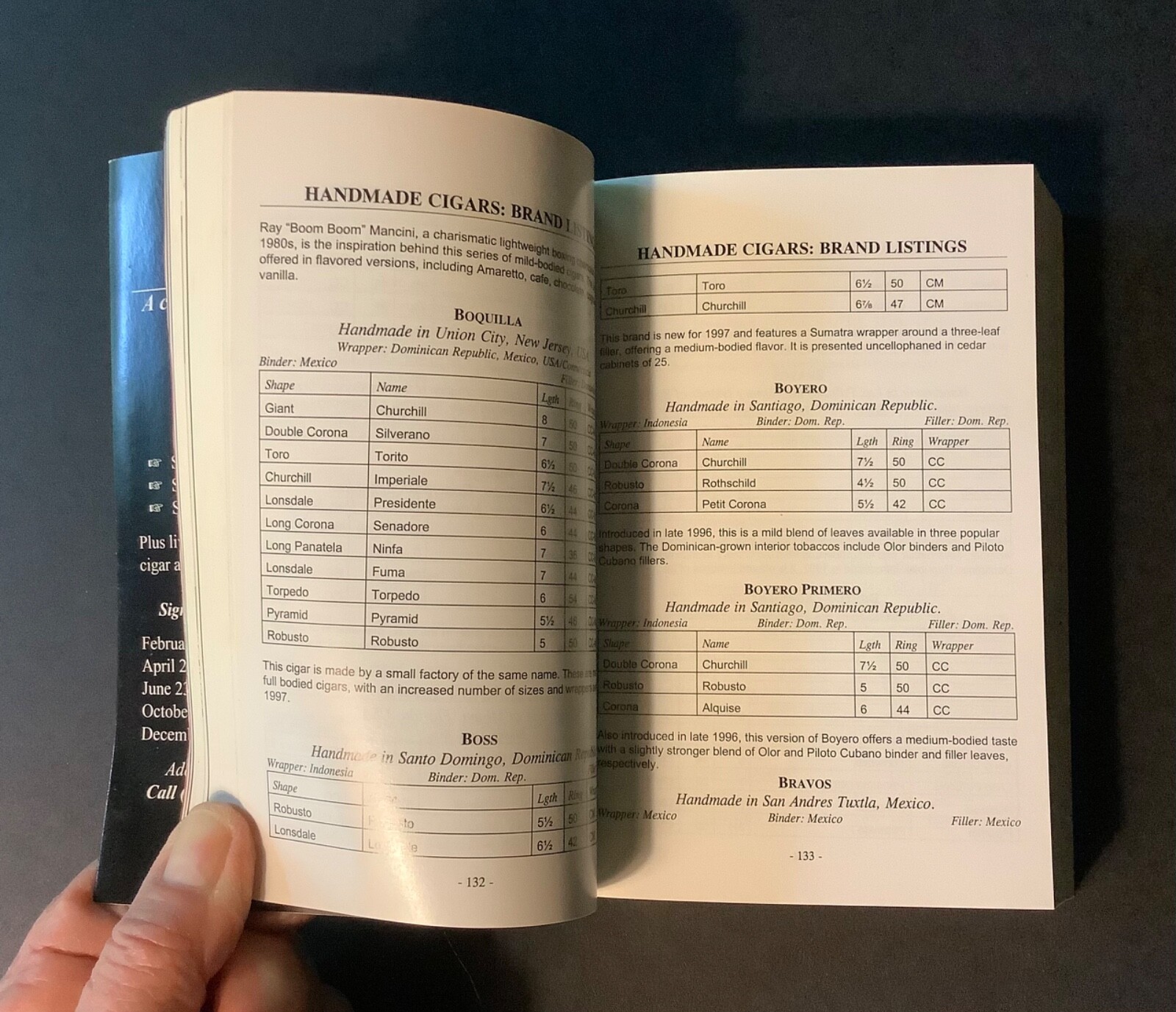PERELMAN’S POCKET CYCLOPEDIA OF CIGARS 1998 Edition Softcover 1997